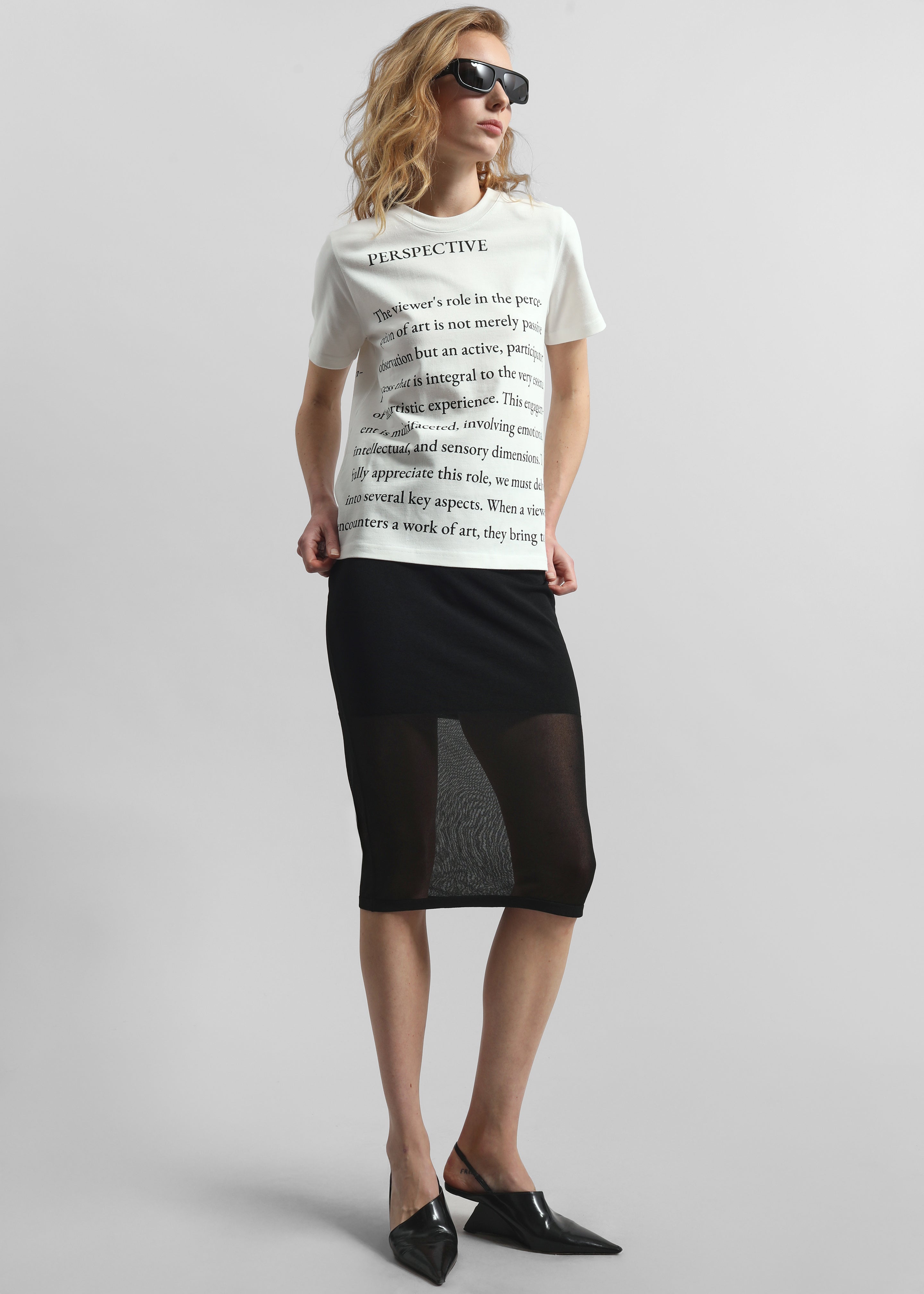 JW Anderson Text Print T-Shirt - Ivory - 3