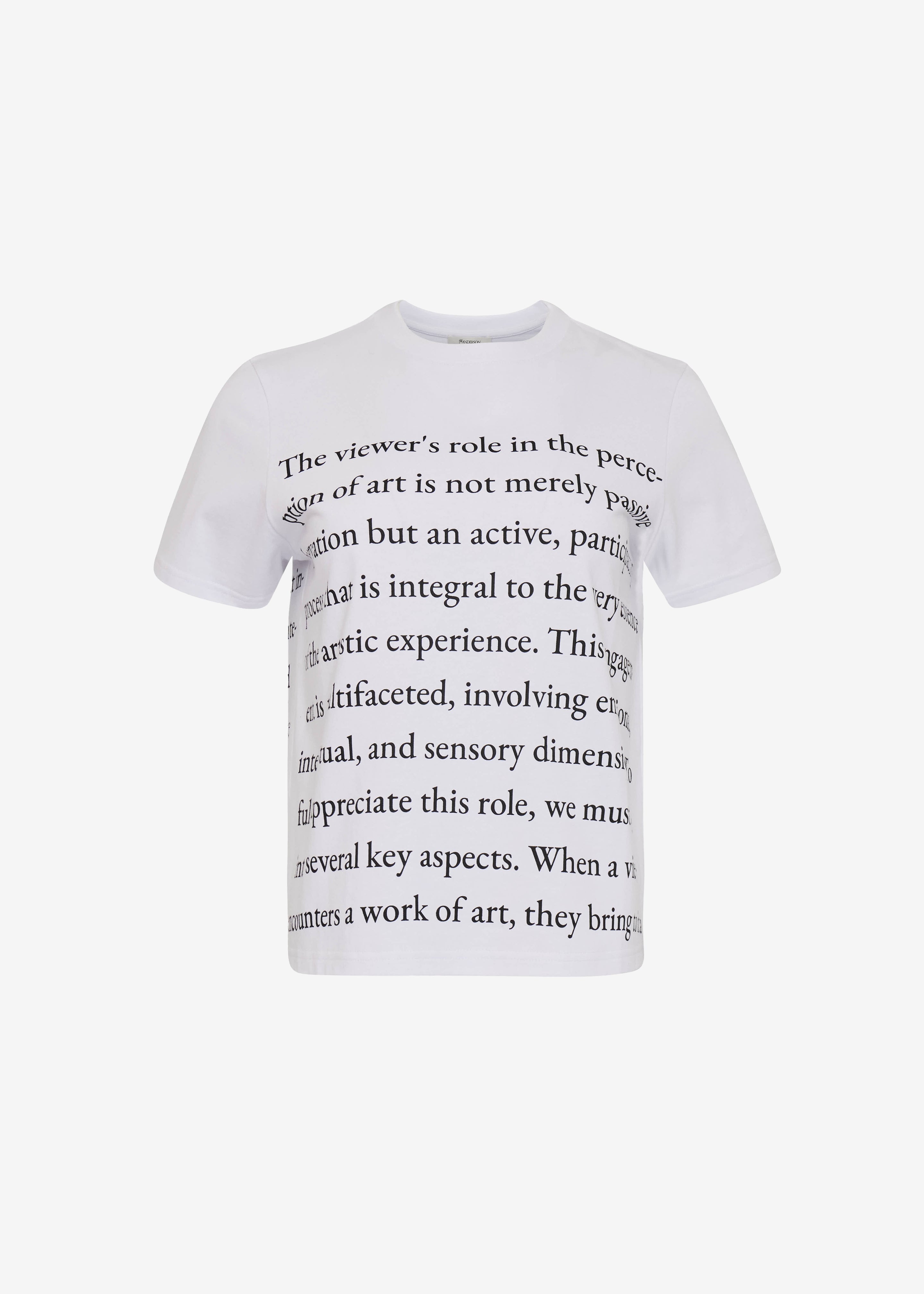 JW Anderson Text Print T-Shirt - Ivory - 7