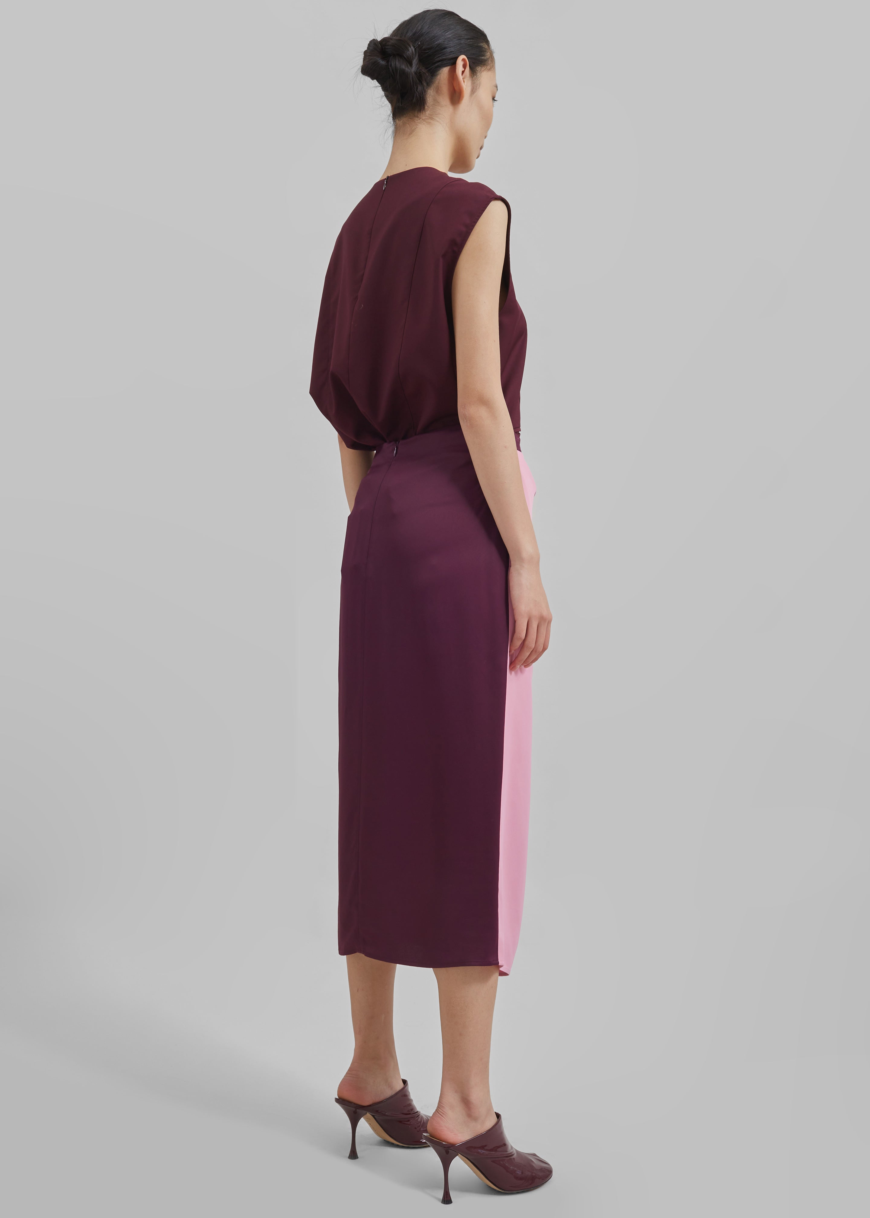 JW Anderson Twisted Midi Skirt - Bubblegum - 7