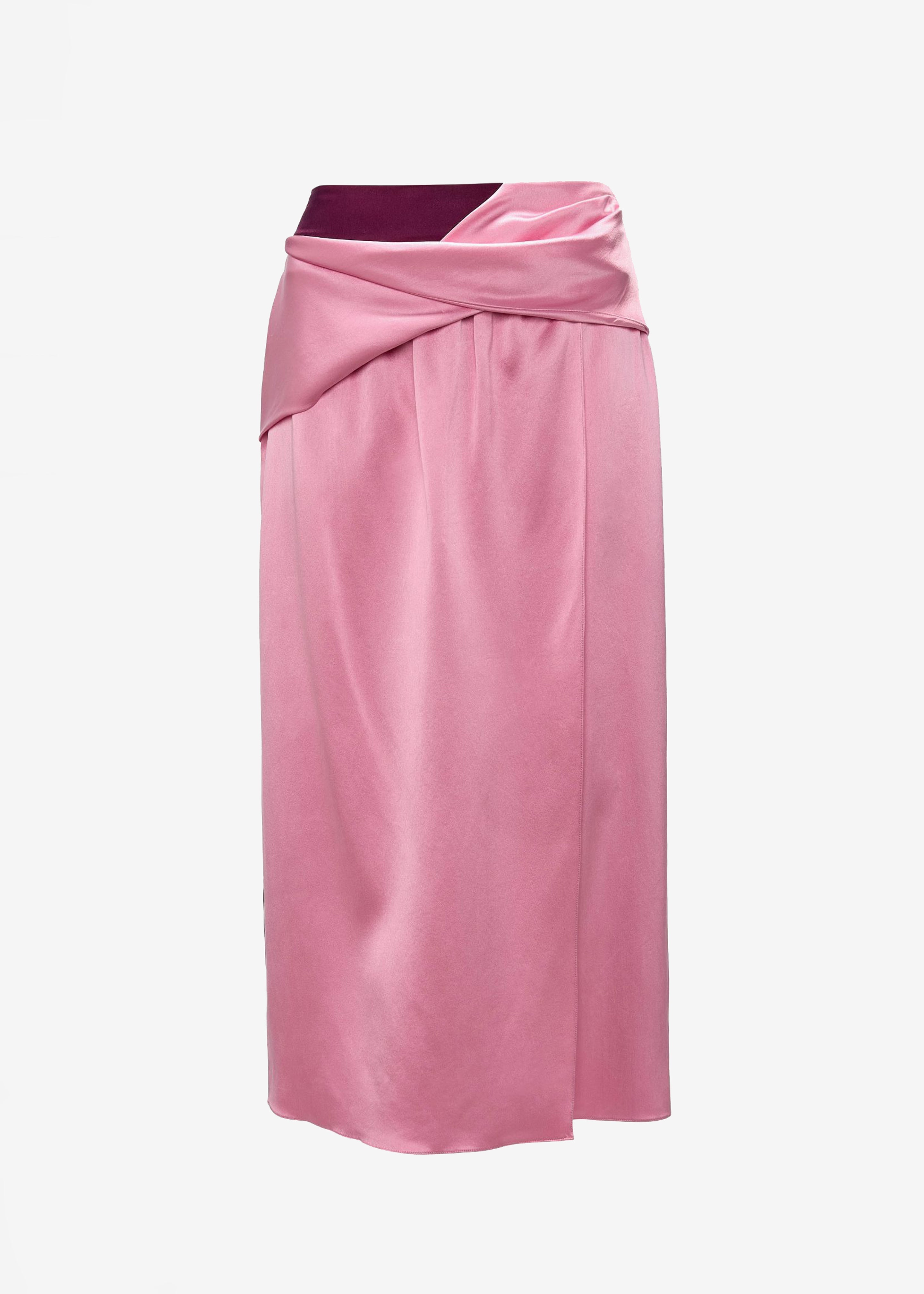 JW Anderson Twisted Midi Skirt - Bubblegum - 8