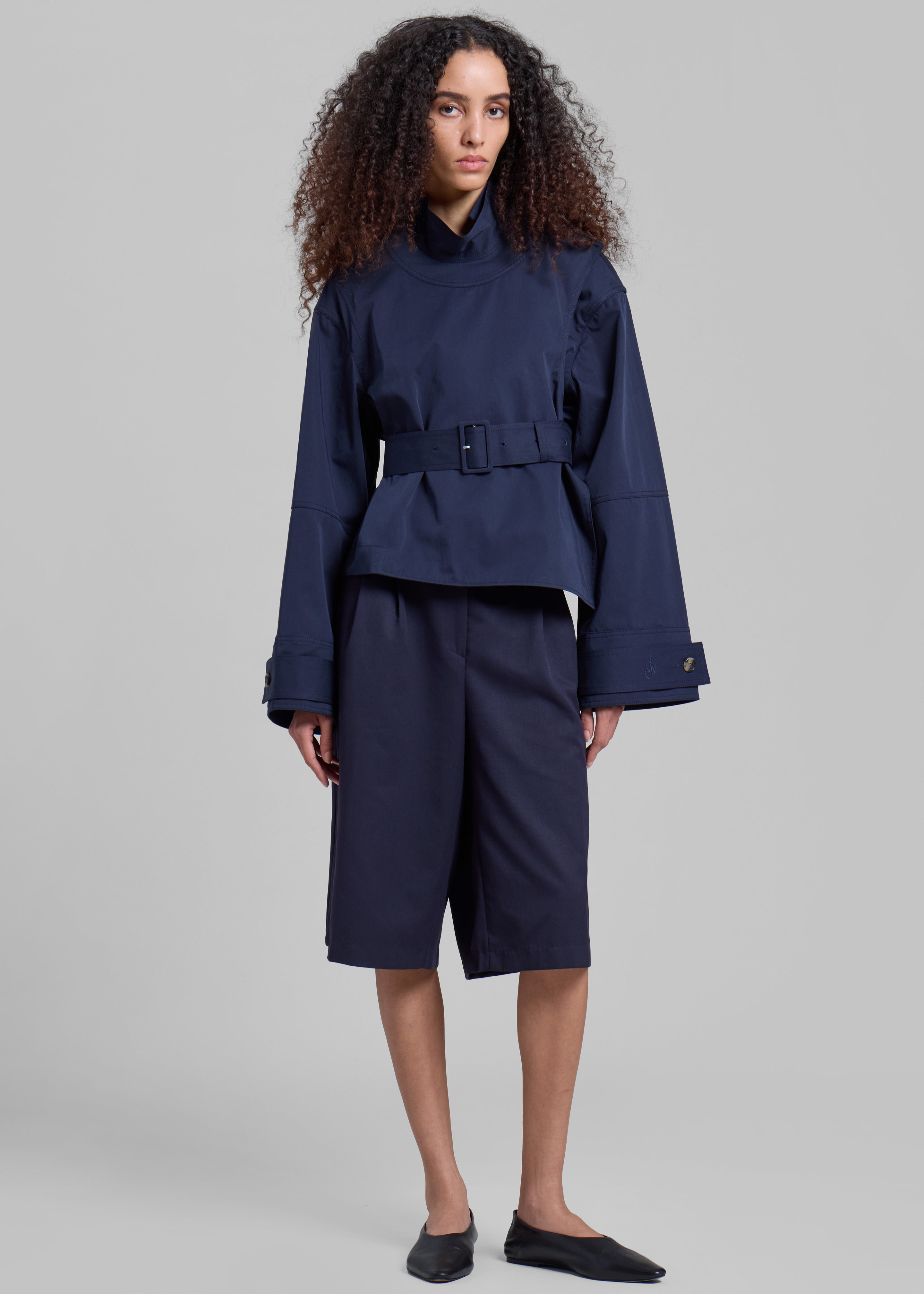 JW Anderson Wrap Trench Jacket - Navy - 6