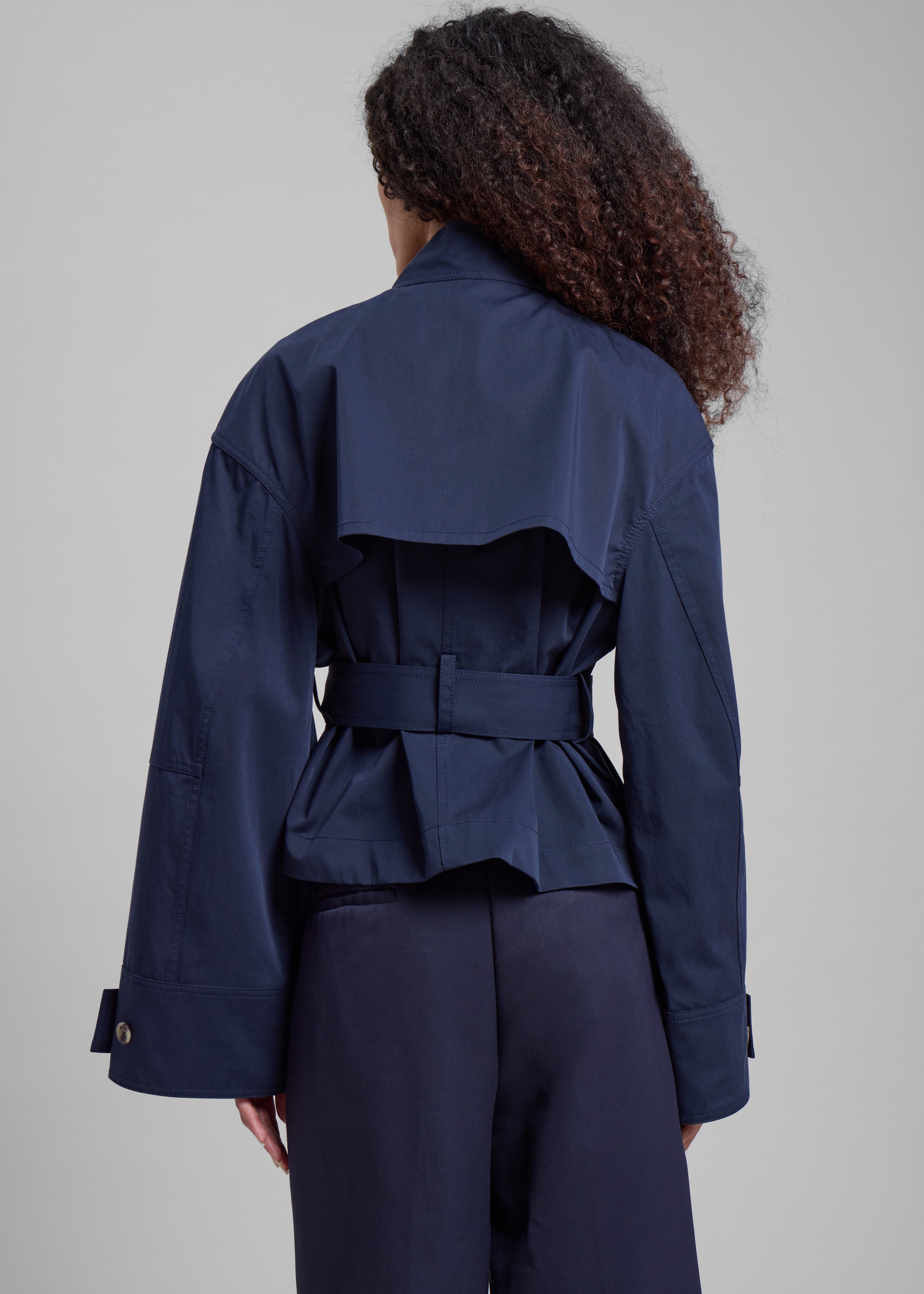 JW Anderson Wrap Trench Jacket - Navy - 7