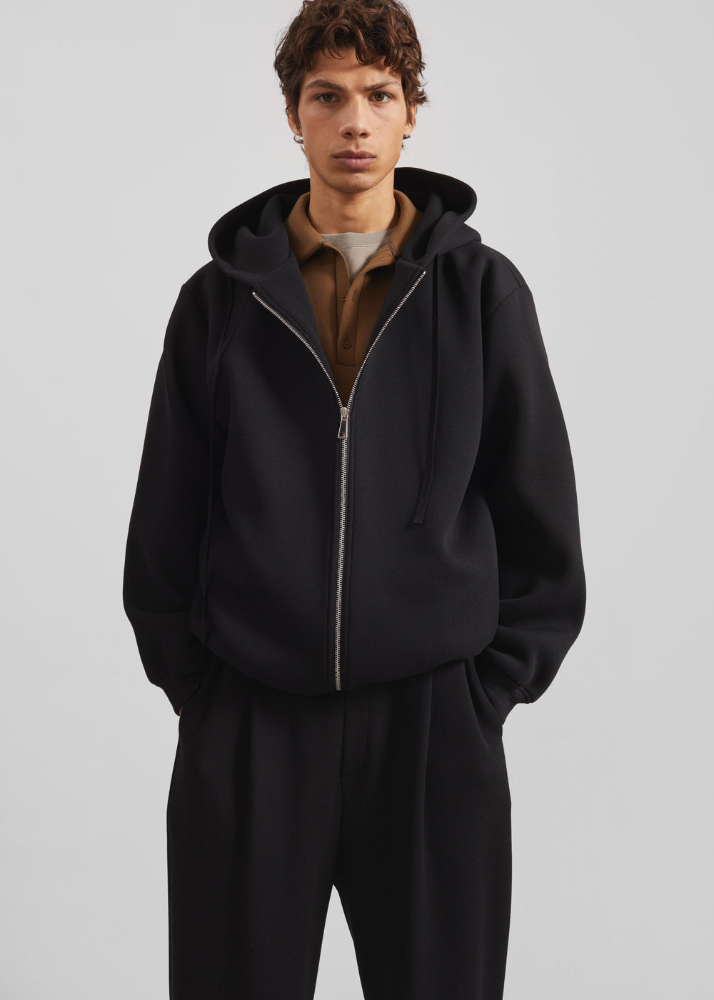 Kallmyr Zip-Up Hoodie - Black - 1