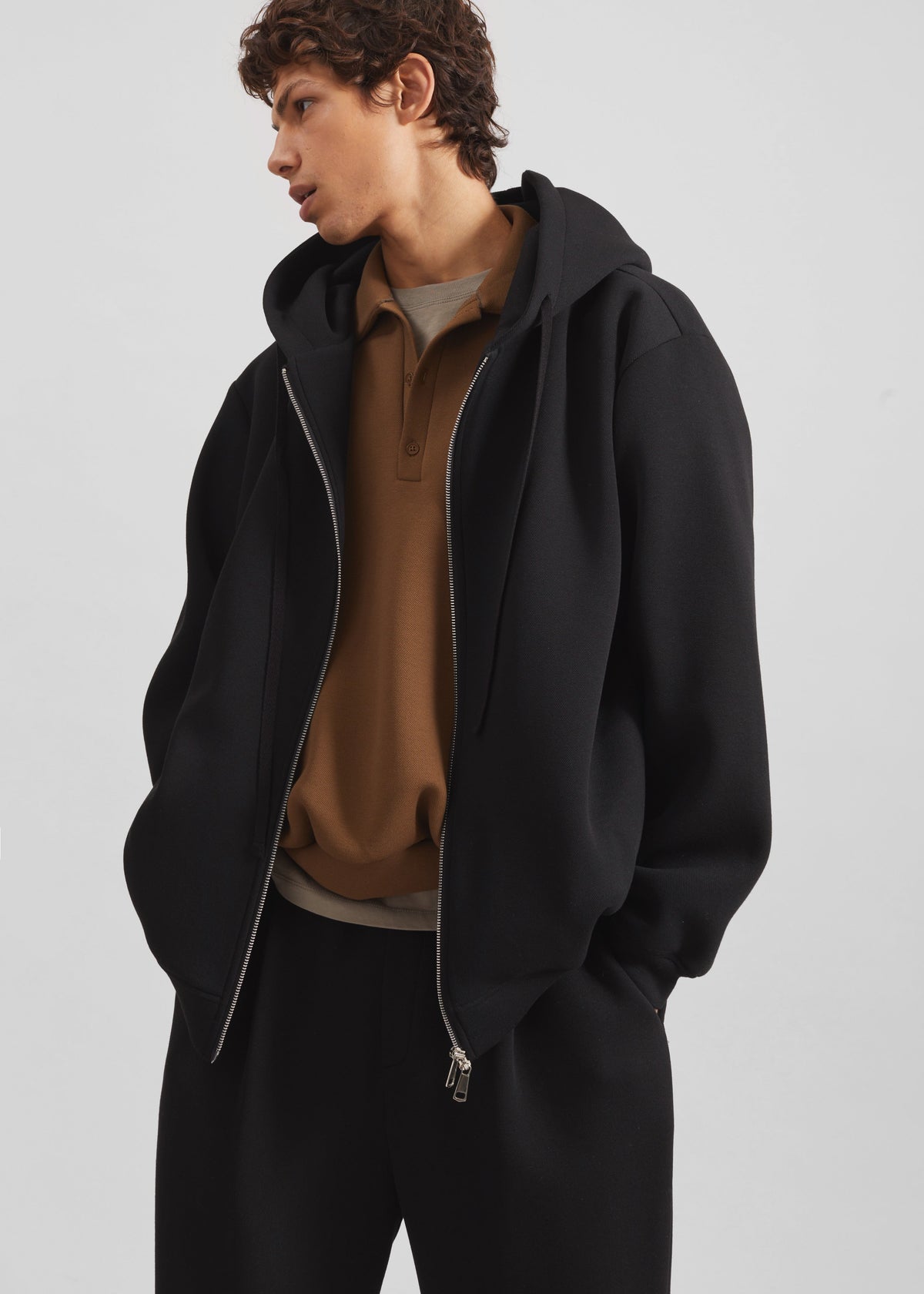 Kallmyr Zip-Up Hoodie - Black - 1