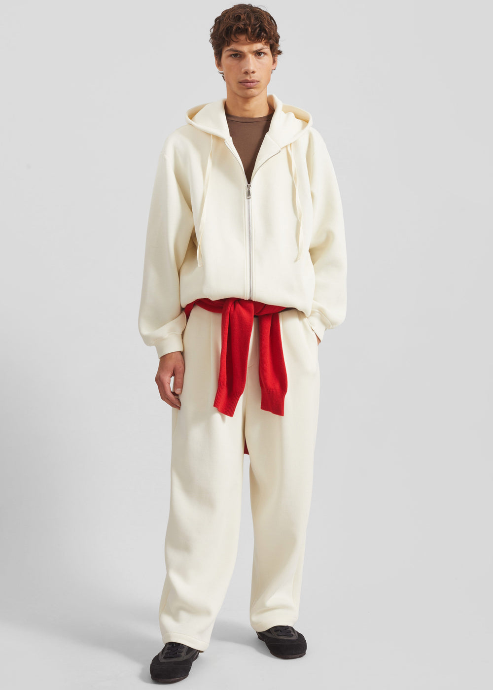 Kallmyr Zip-Up Hoodie - Ivory - 1