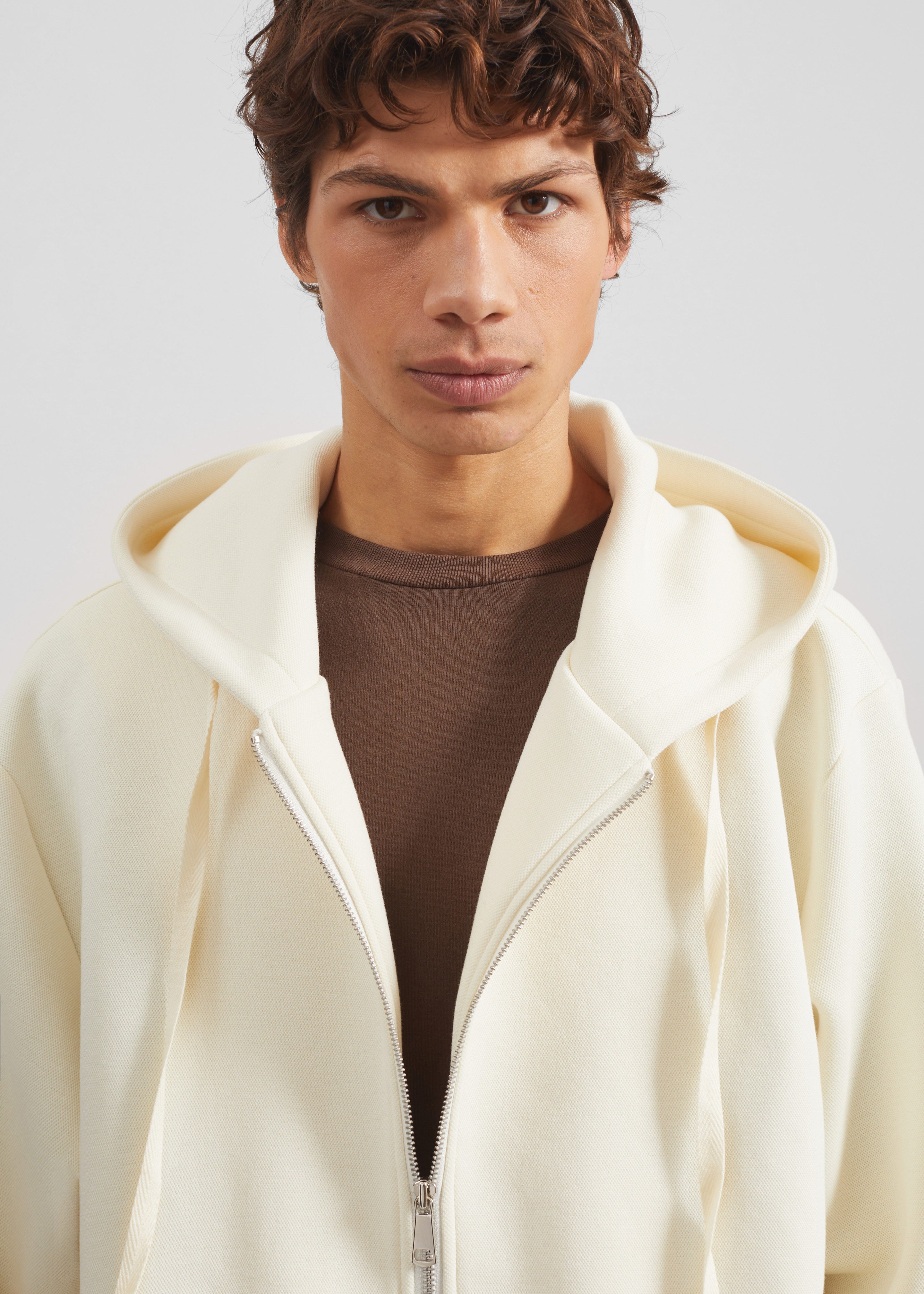 Kallmyr Zip-Up Hoodie - Ivory – The Frankie Shop Europe