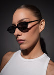 Karen Wazen Carolyn Sunglasses - Black