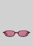 Karen Wazen Carolyn Sunglasses - Burgundy