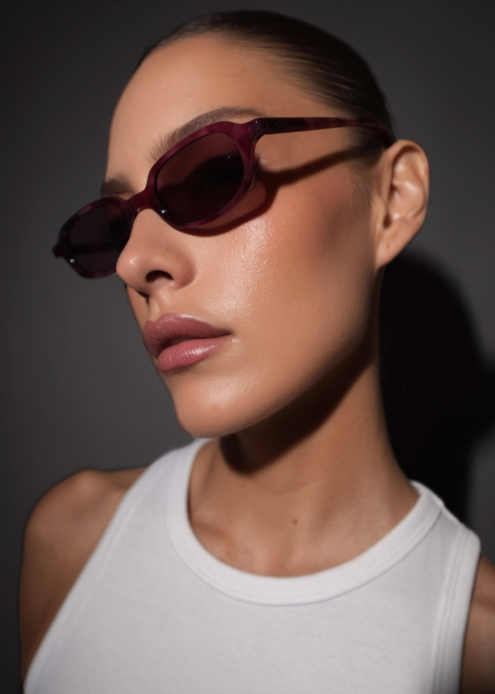 Karen Wazen Carolyn Sunglasses - Cherry Tortoise