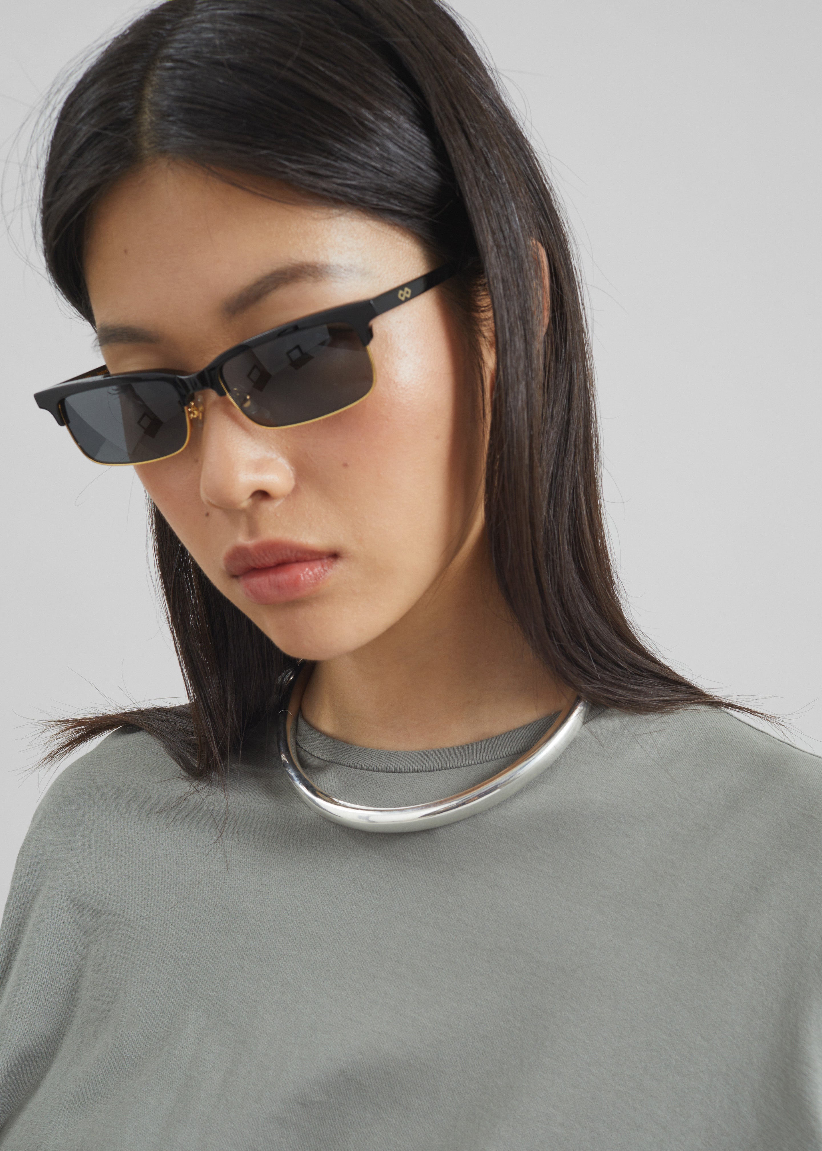 Karen Wazen Iris Sunglasses - Black - 3