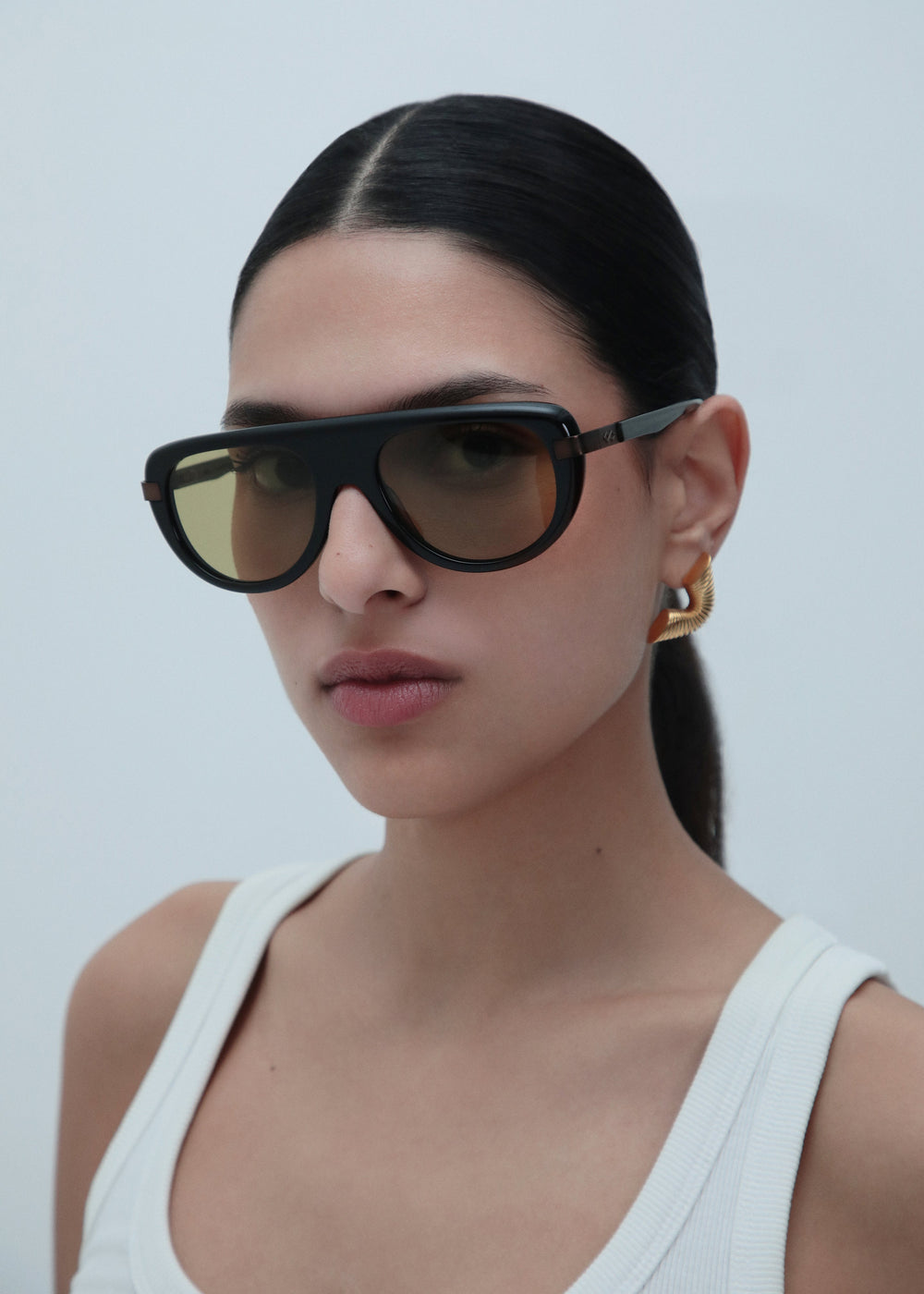 Karen Wazen Sol Sunglasses - Yellow - 1