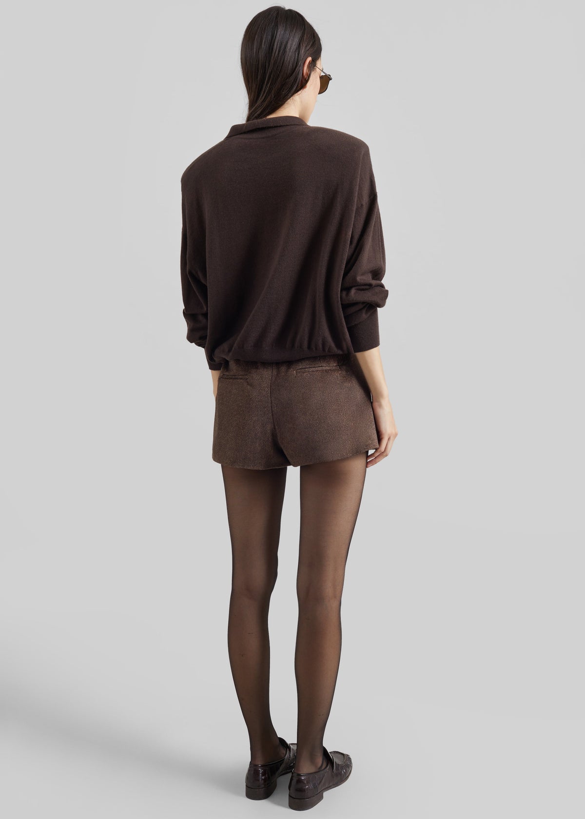 Kate Mini Shorts - Brown Melange