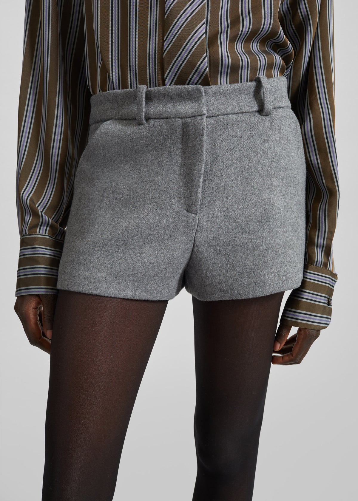 Kate Mini Shorts - Grey Melange