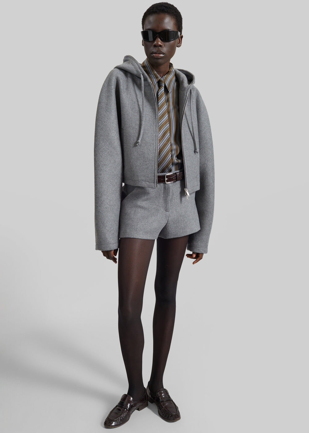 Kate Mini Shorts - Grey Melange