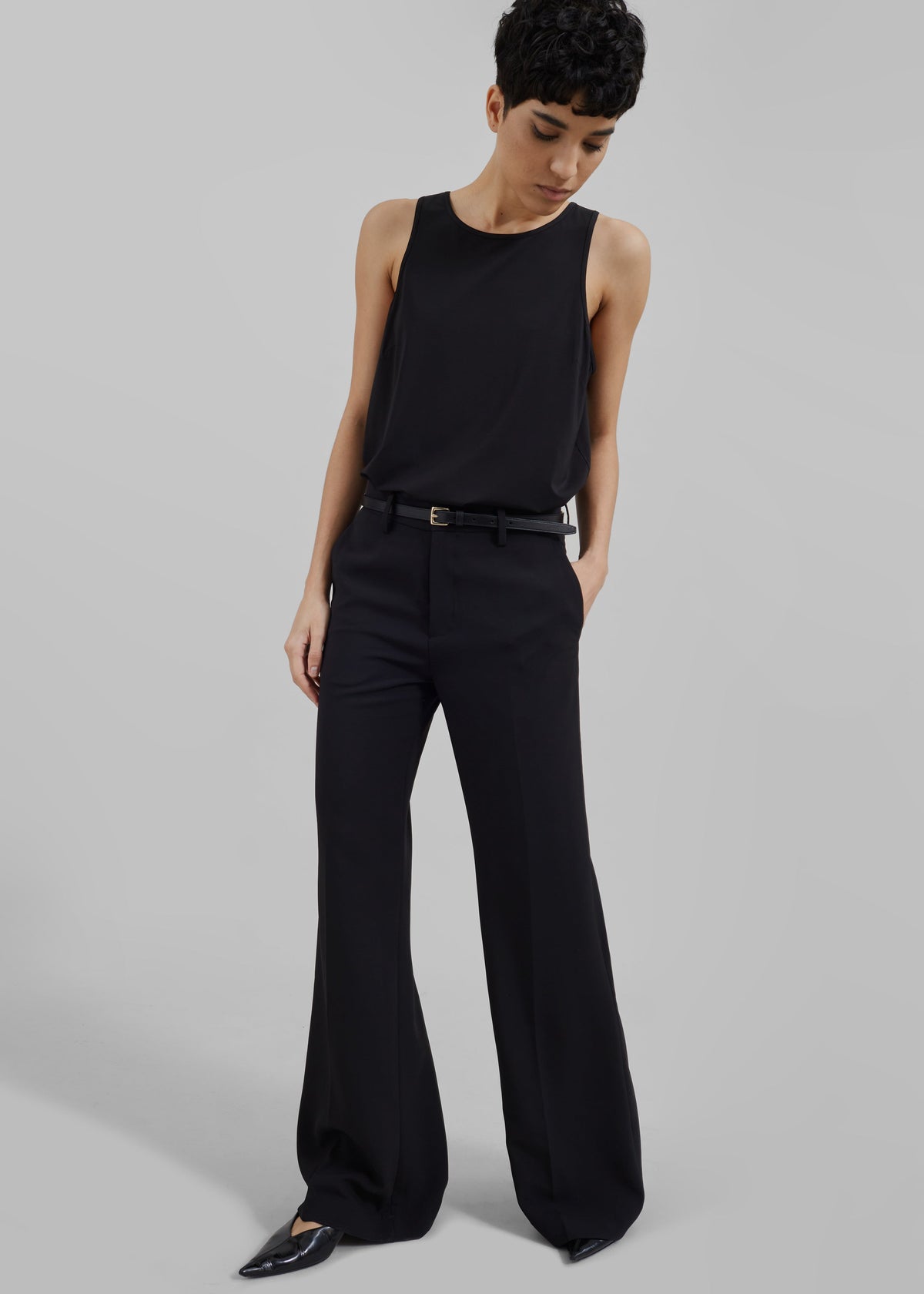 Katie Flared Pants - Black - 4