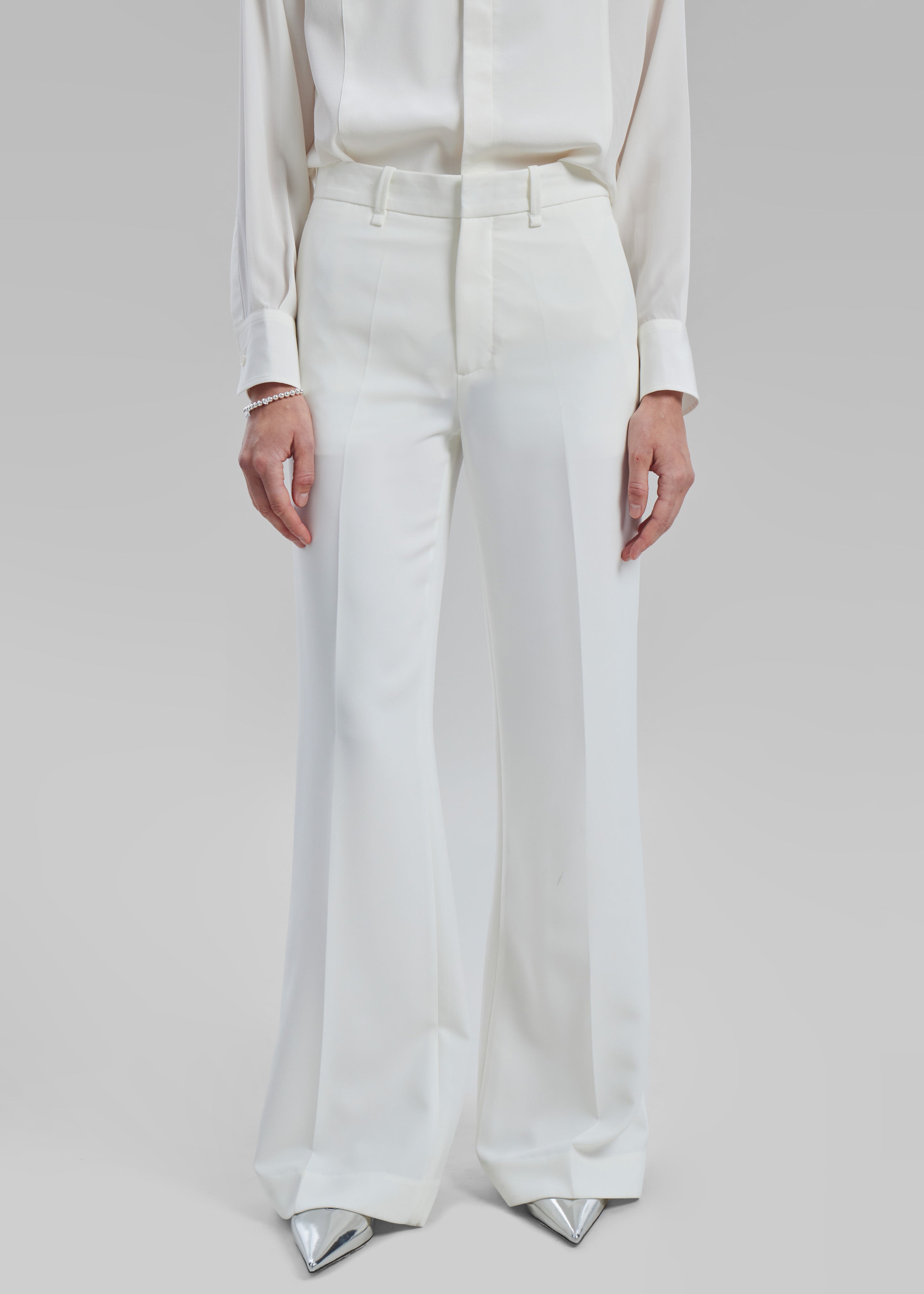 Katie Flared Pants - Ivory - 5