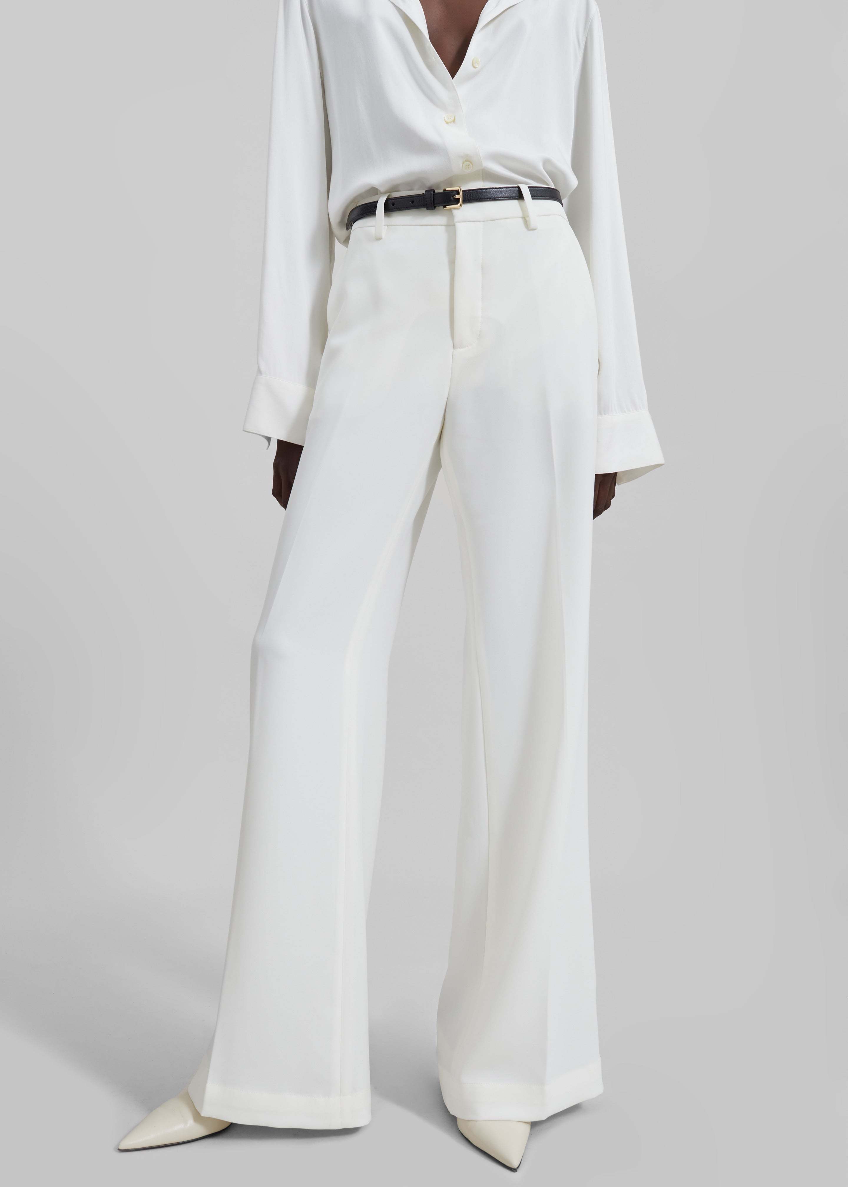 Katie Flared Pants - Ivory - 2