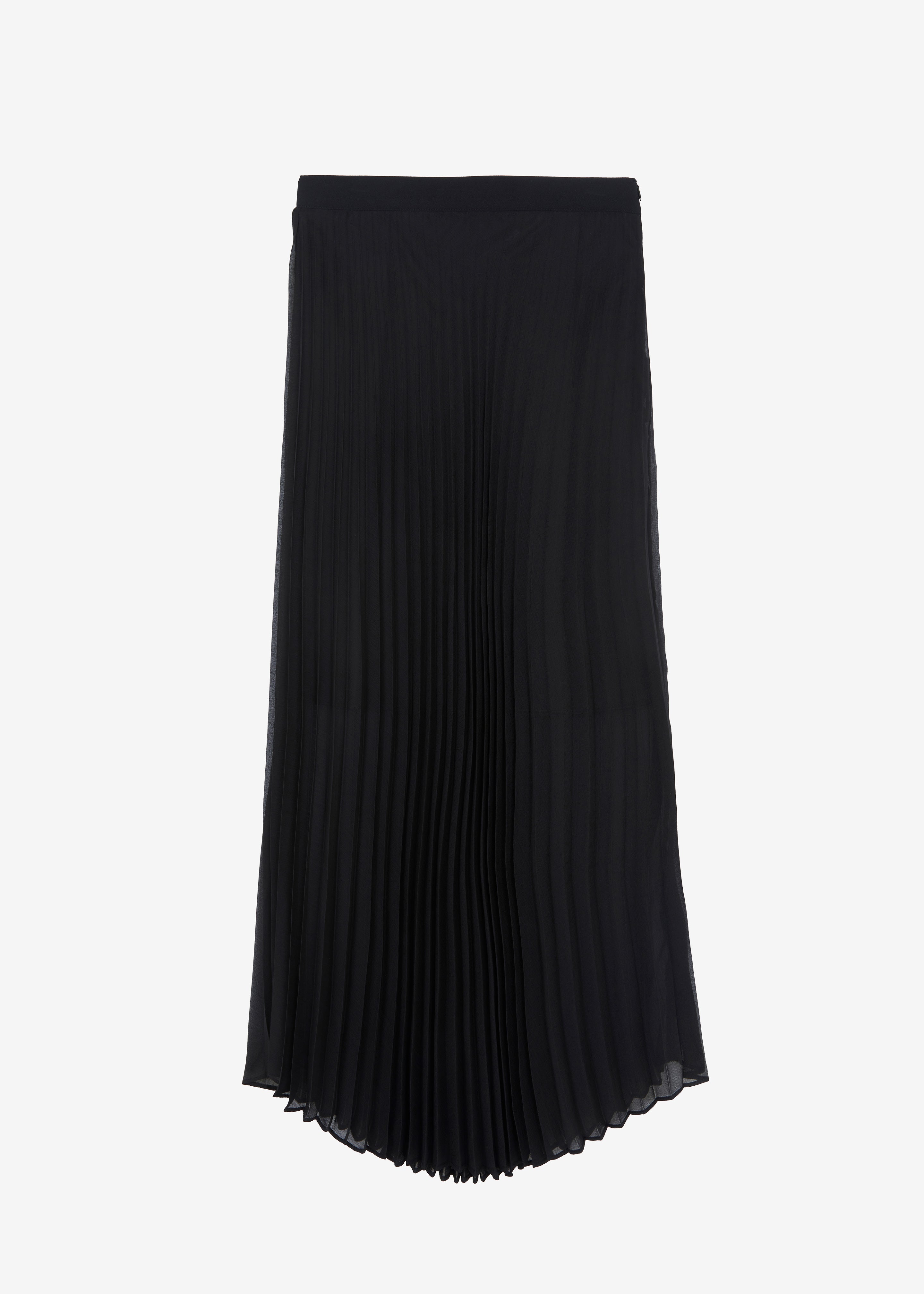 Kaya Pleated Maxi Skirt Black