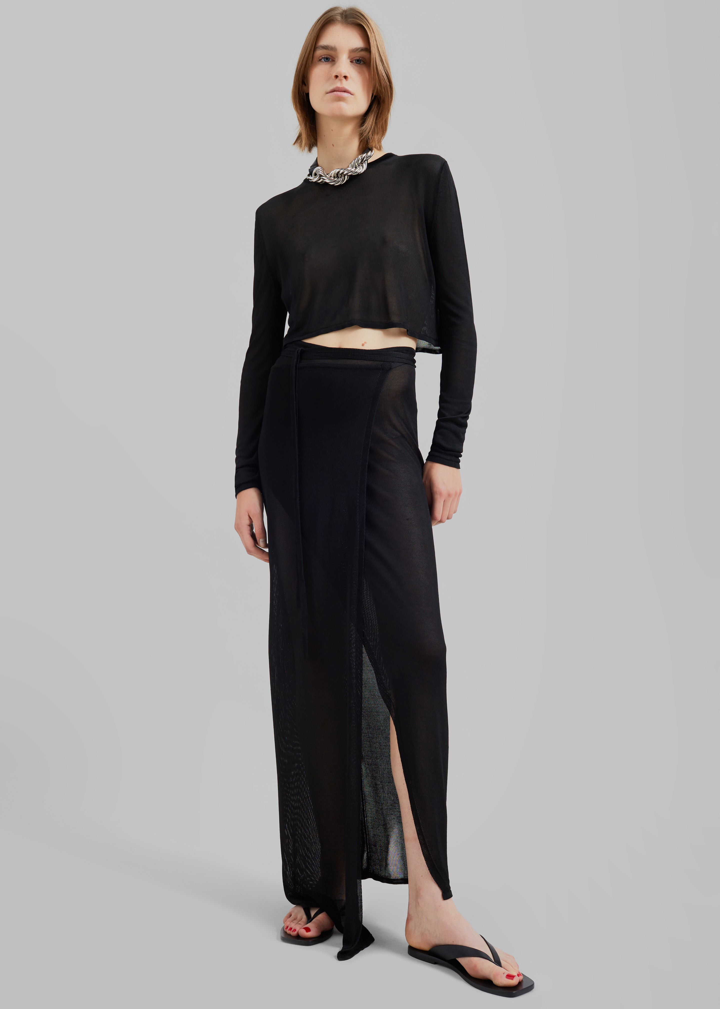 【新品】Nala Cropped knit top Ｍサイズ 新品】nala ナラ cropped knit top クロップドニットトップ