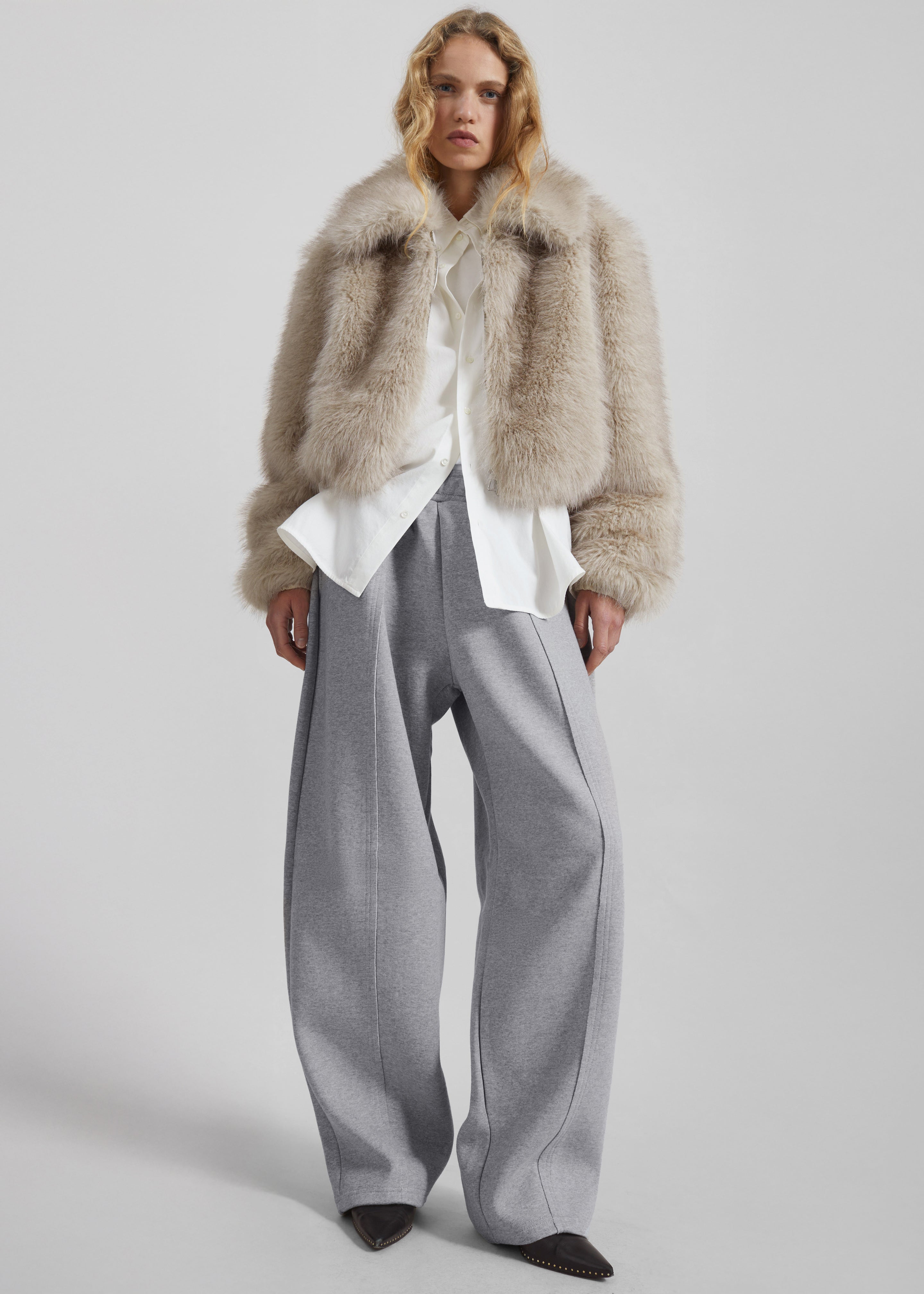 Keane Tapered Sweatpants - Grey - 1