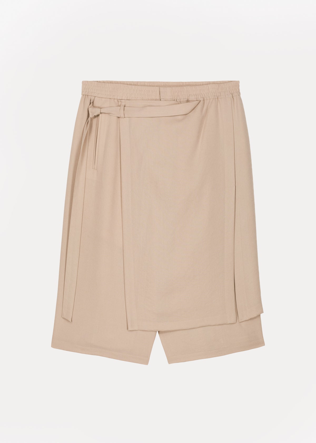 Keanu Light Wrap Shorts - Natural - 7