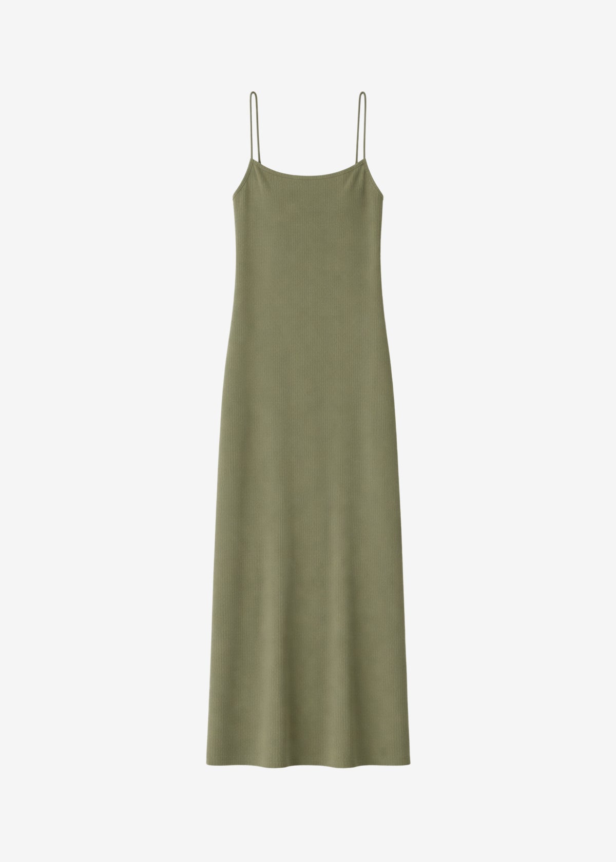 Keira Knit Midi Dress - Khaki Brown - 5