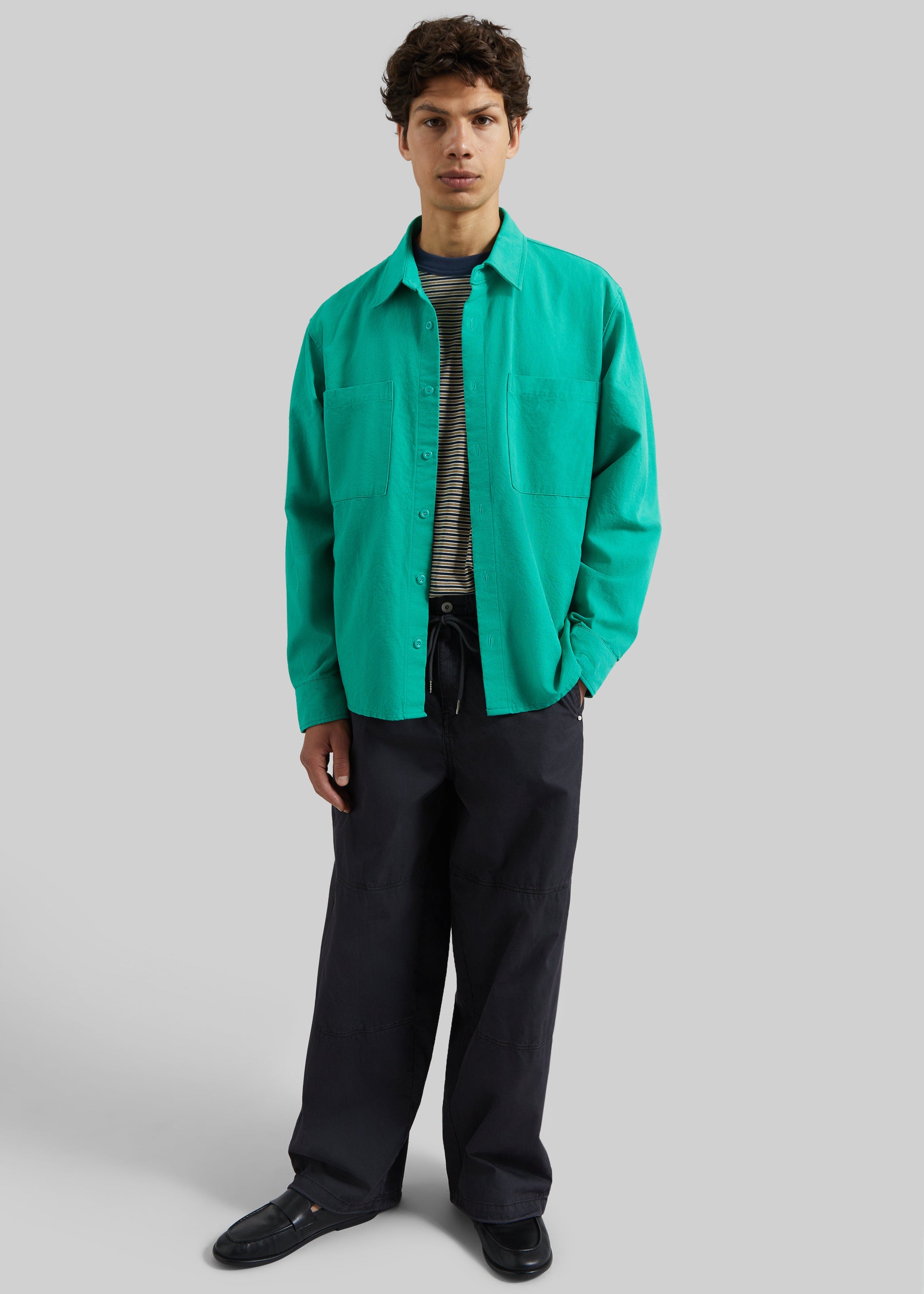 Shop the look image for Keller Cotton Shirt - Green
