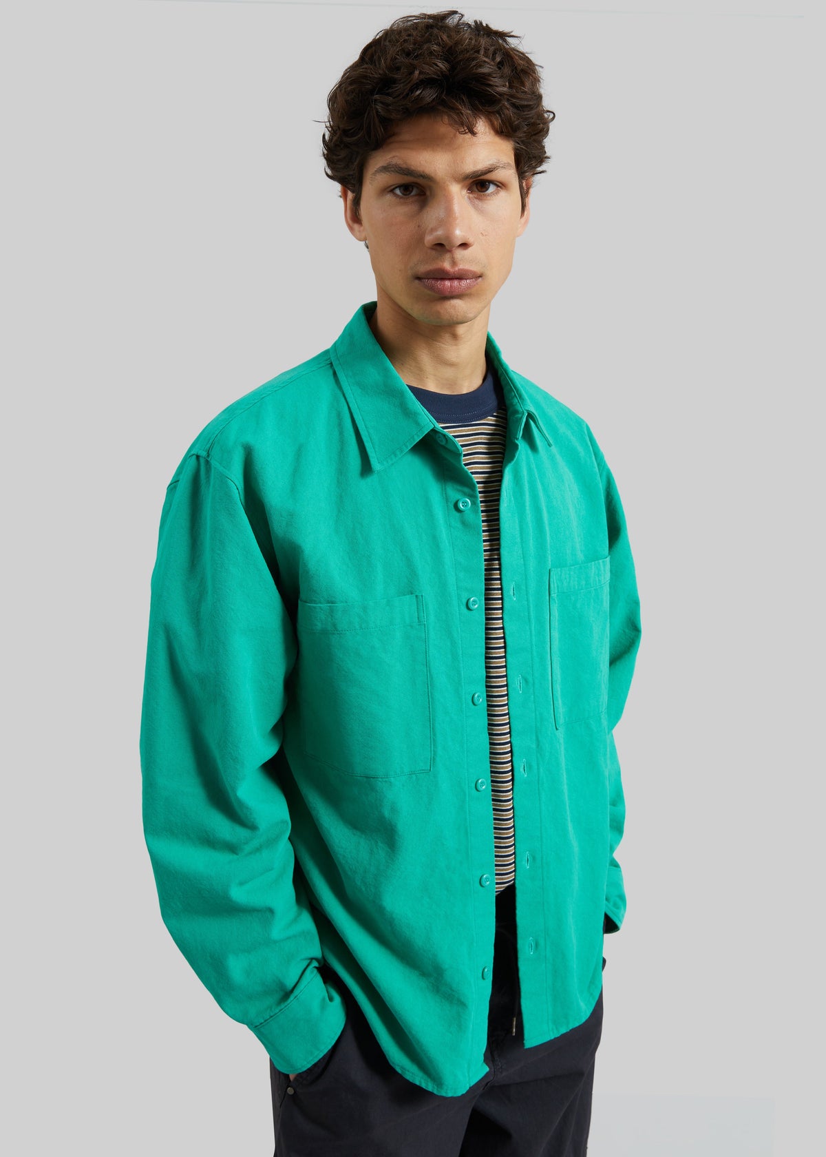 Keller Cotton Shirt - Green - 3