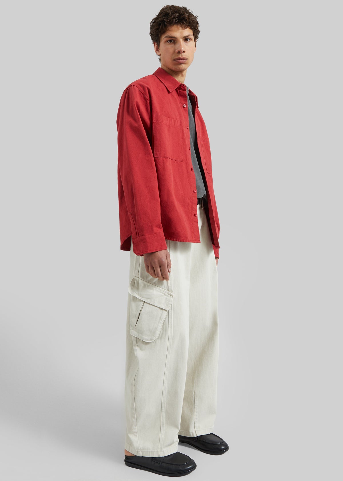 Keller Cotton Shirt - Red - 3