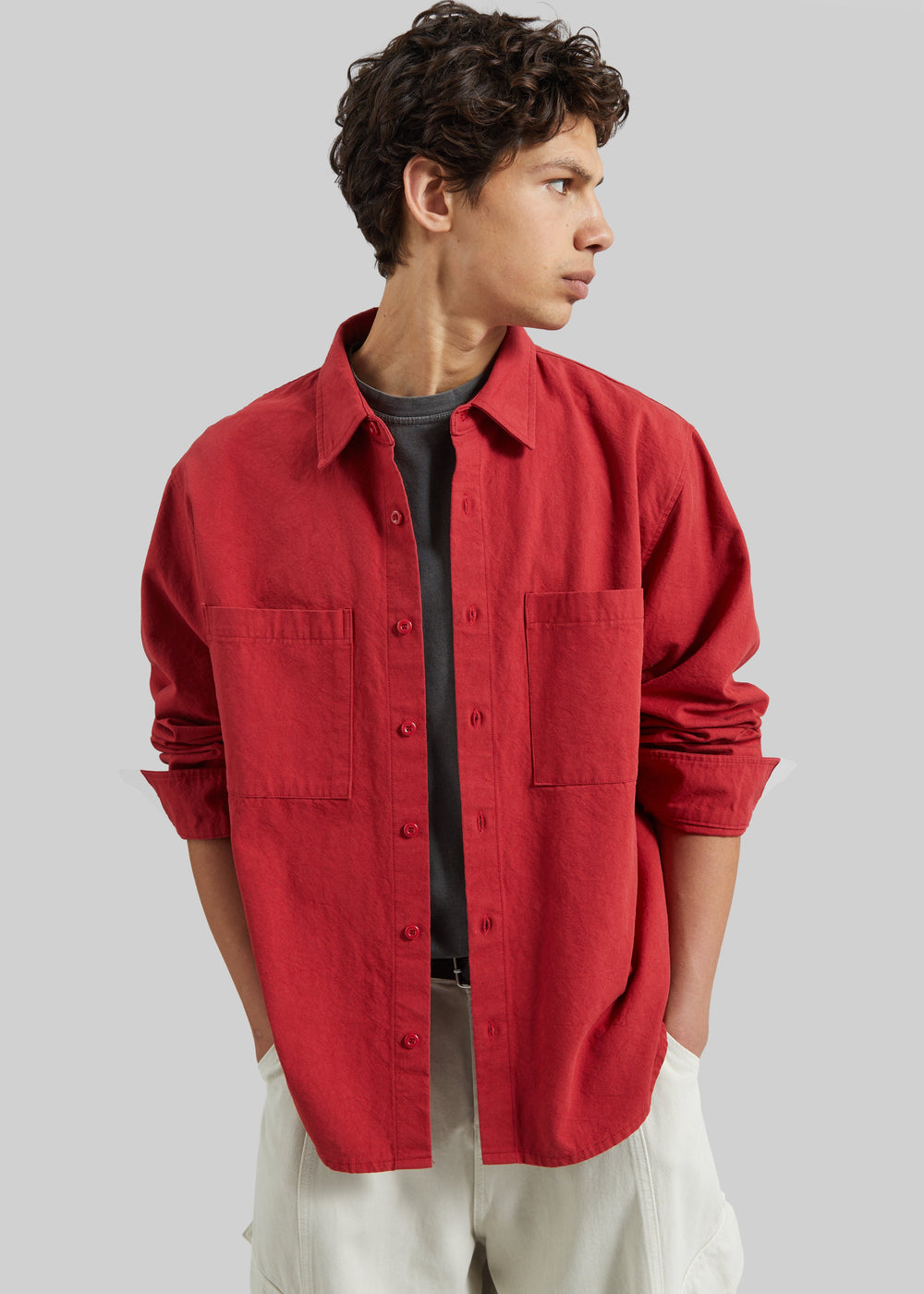 Keller Cotton Shirt - Red