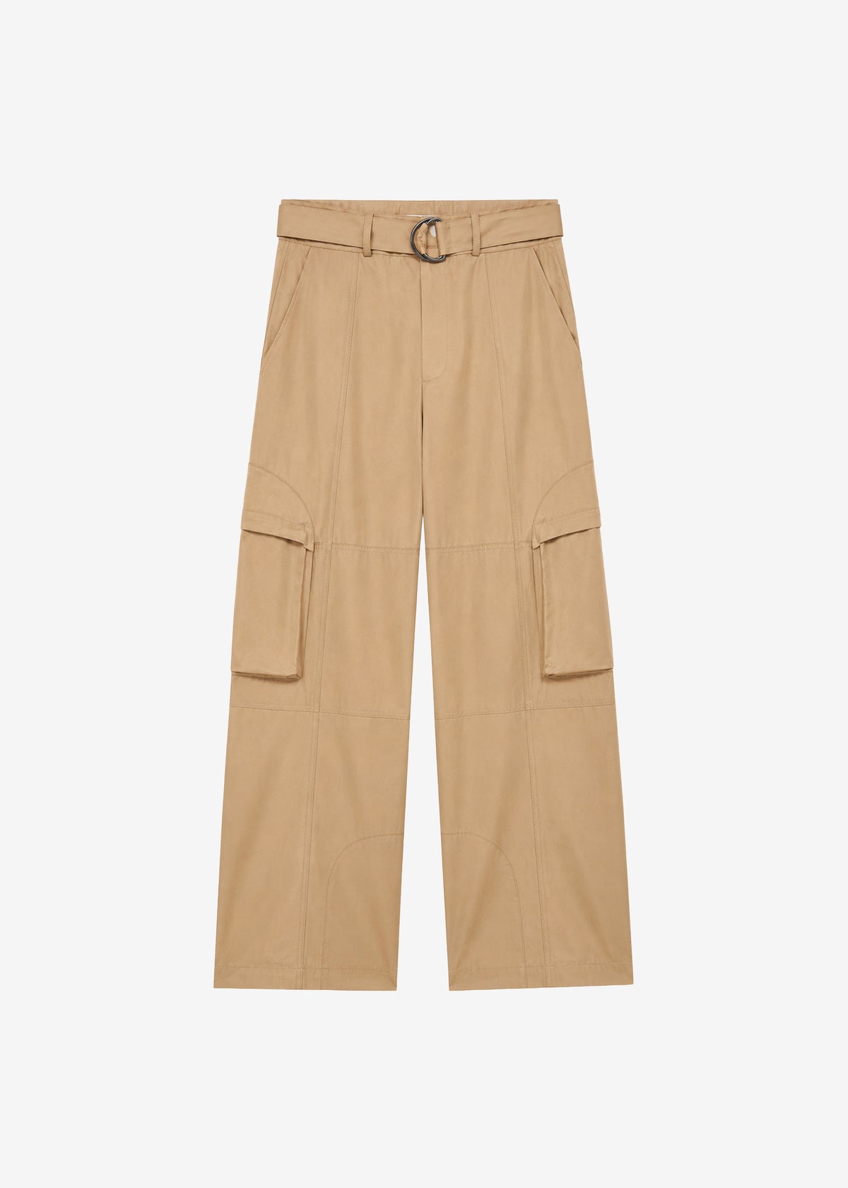 Kelly Cotton Cargo Pants - Camel - 9