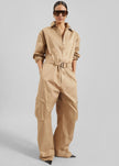 Pantalon cargo Kelly en coton - Camel