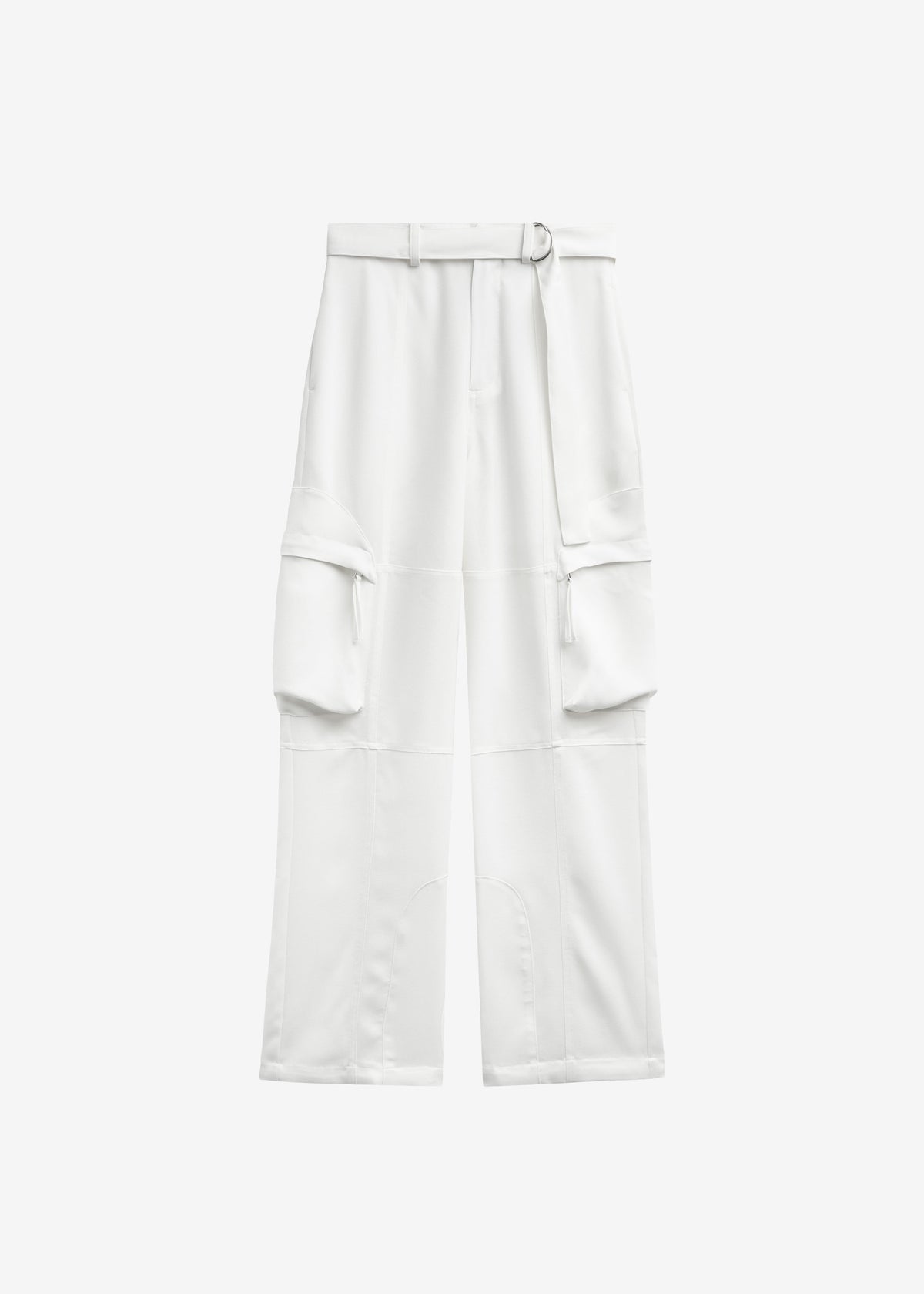 Kelly Fluid Cargo Pants - White - 11