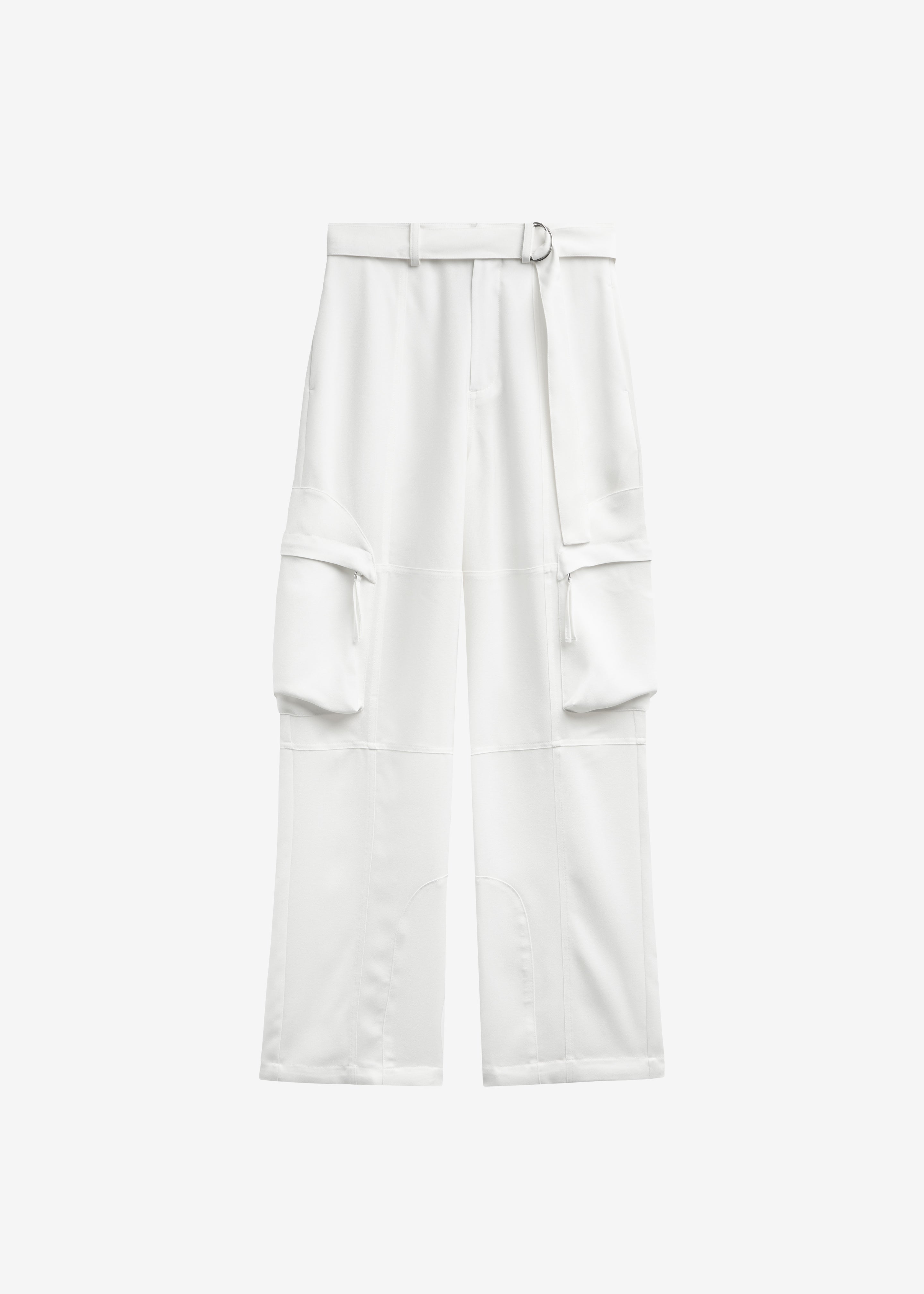 Kelly Fluid Cargo Pants - White - 11