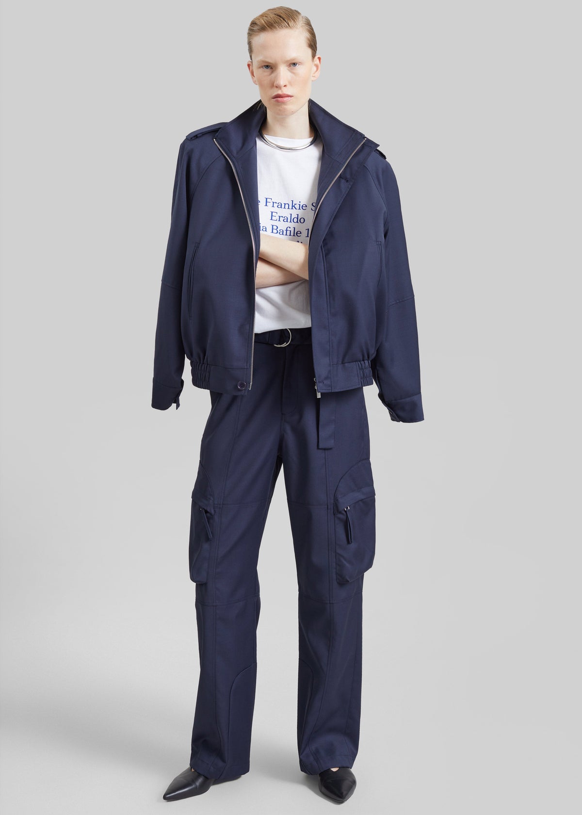 Kelly Padded Blouson - Navy - 7