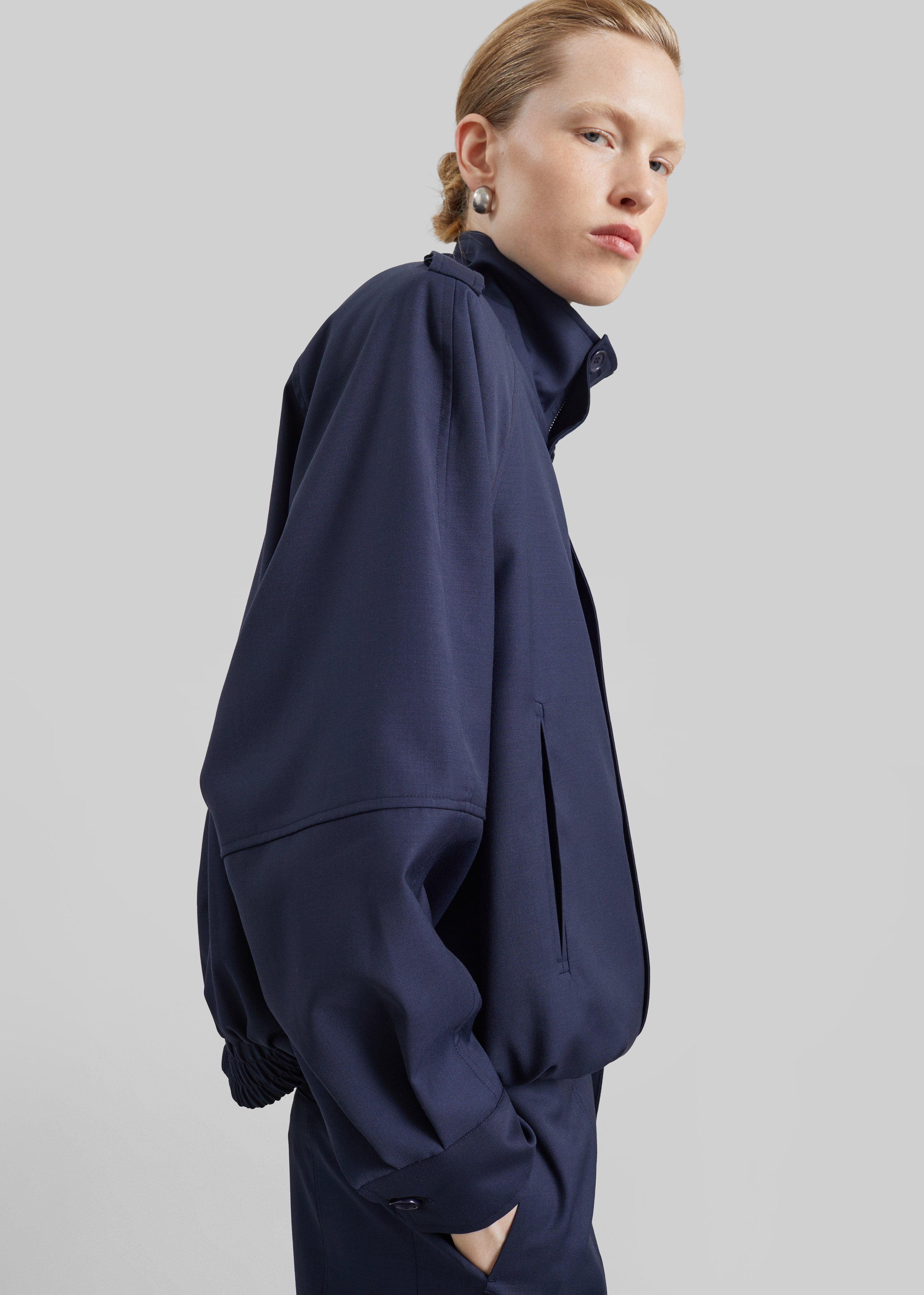 Kelly Padded Blouson - Navy - 5