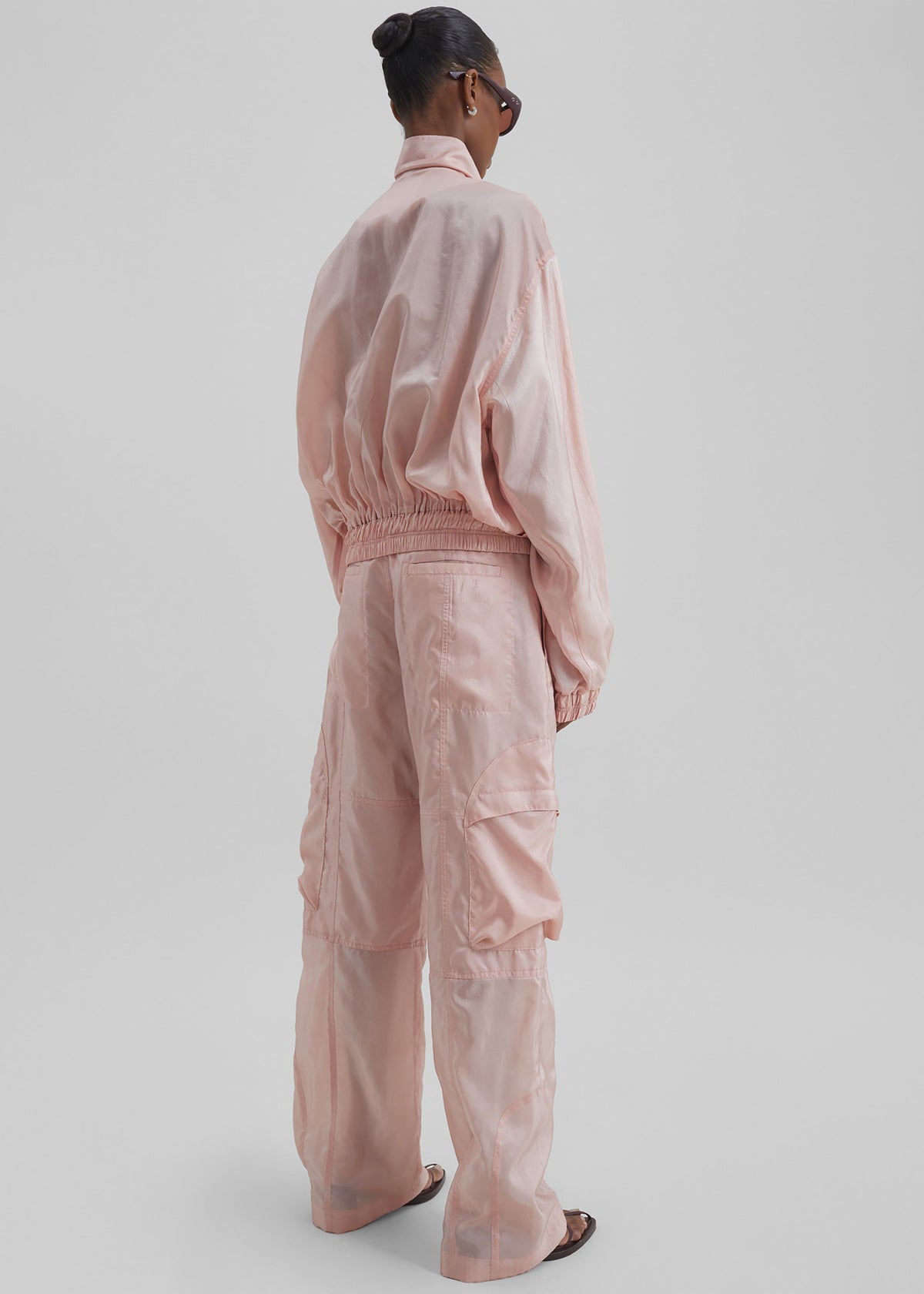 Kelly Sheer Cargo Pants - Pink - 7