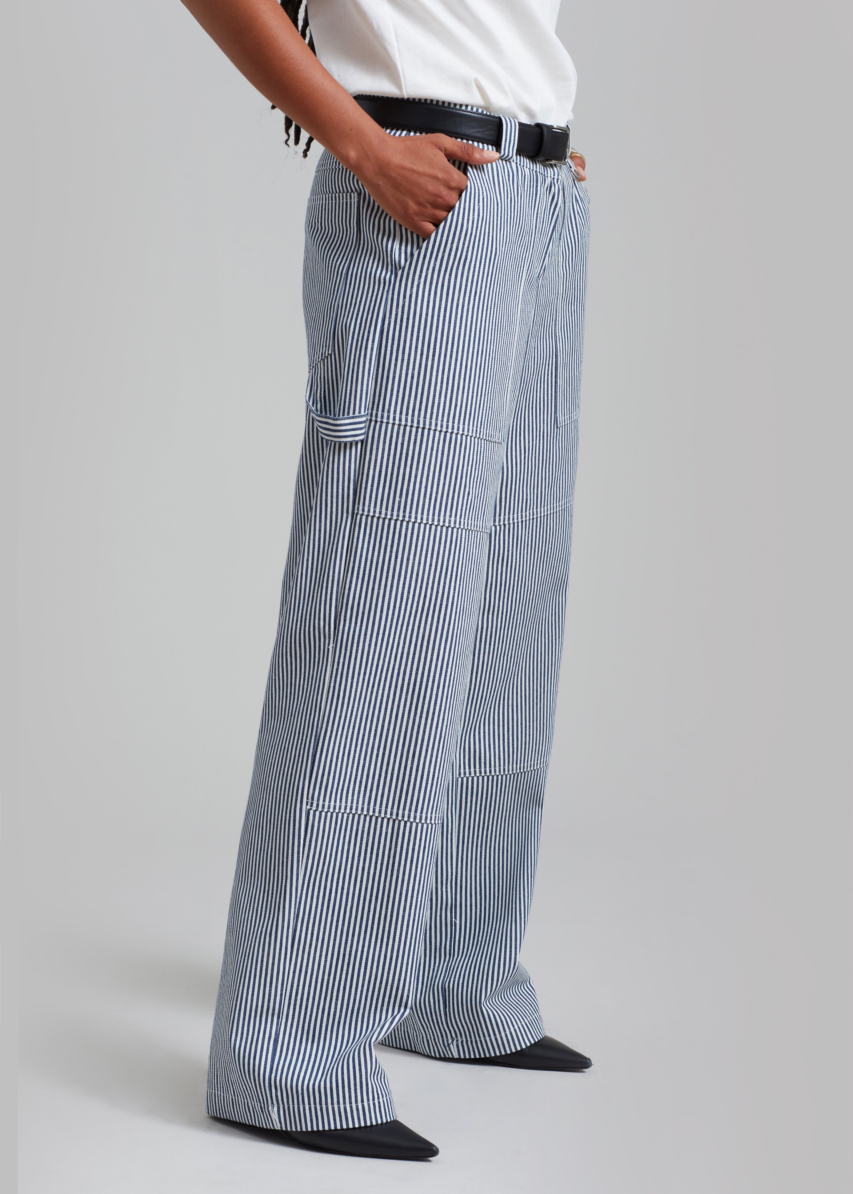 Kendall Pants - Blue Stripe - 5