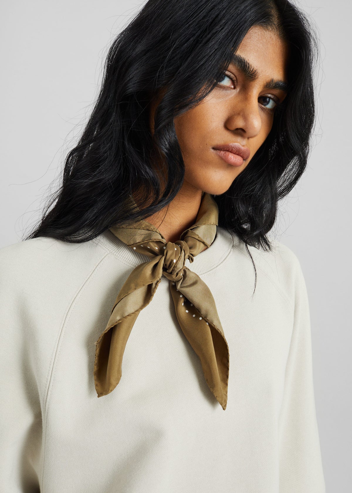 Kenitra Balloon Sleeve Sweatshirt - Beige - 3