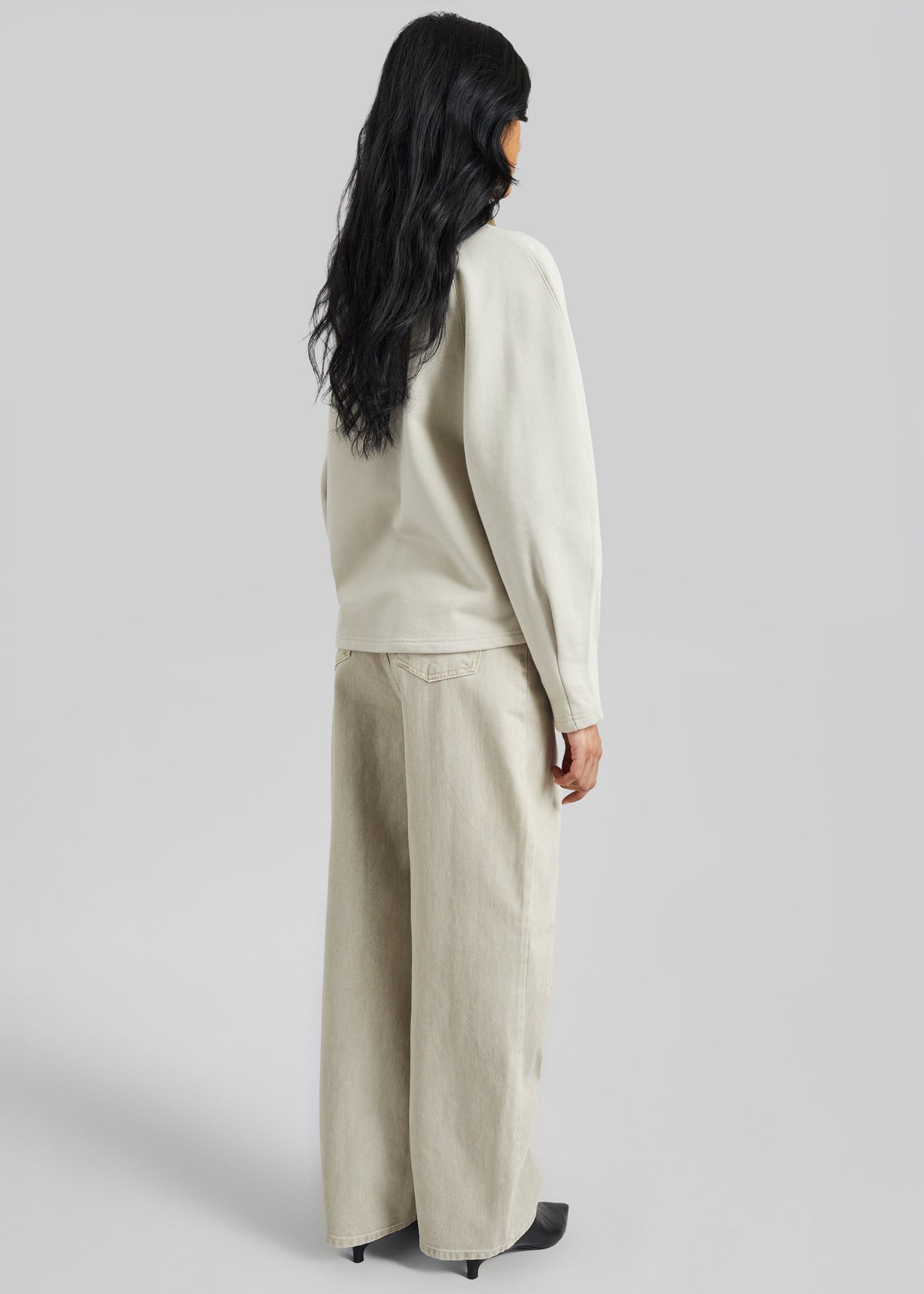 Kenitra Balloon Sleeve Sweatshirt - Beige - 6