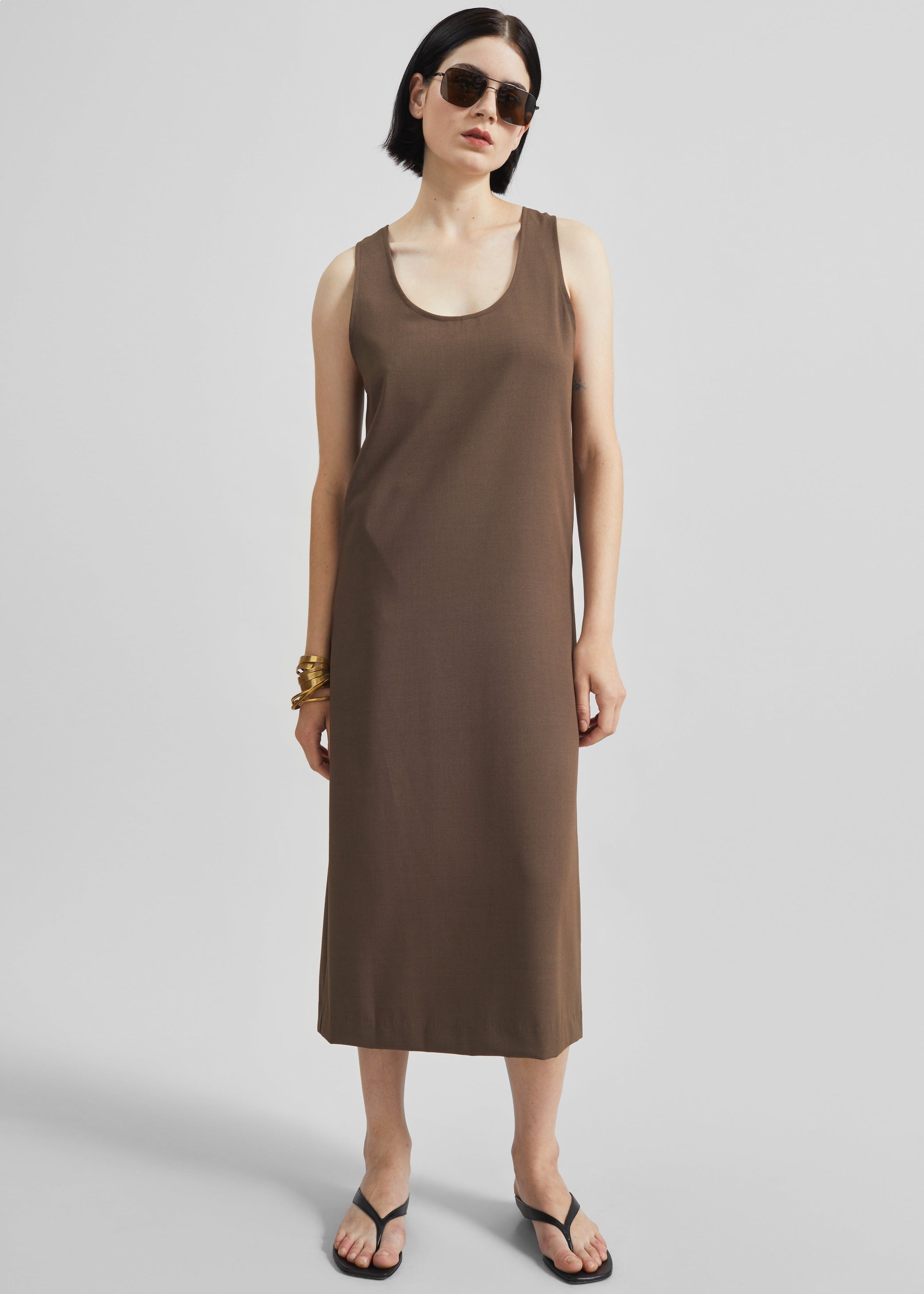 Shop the look image for Kenmare Midi Dress - Brown