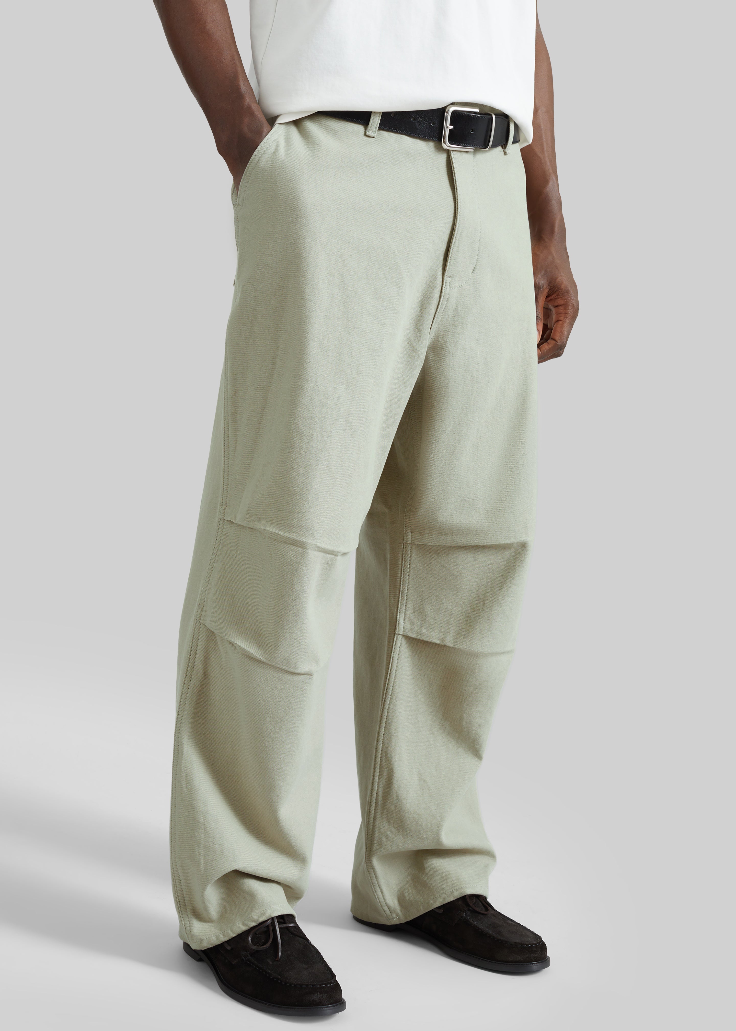 Kenton Cotton Pants - Beige - 1