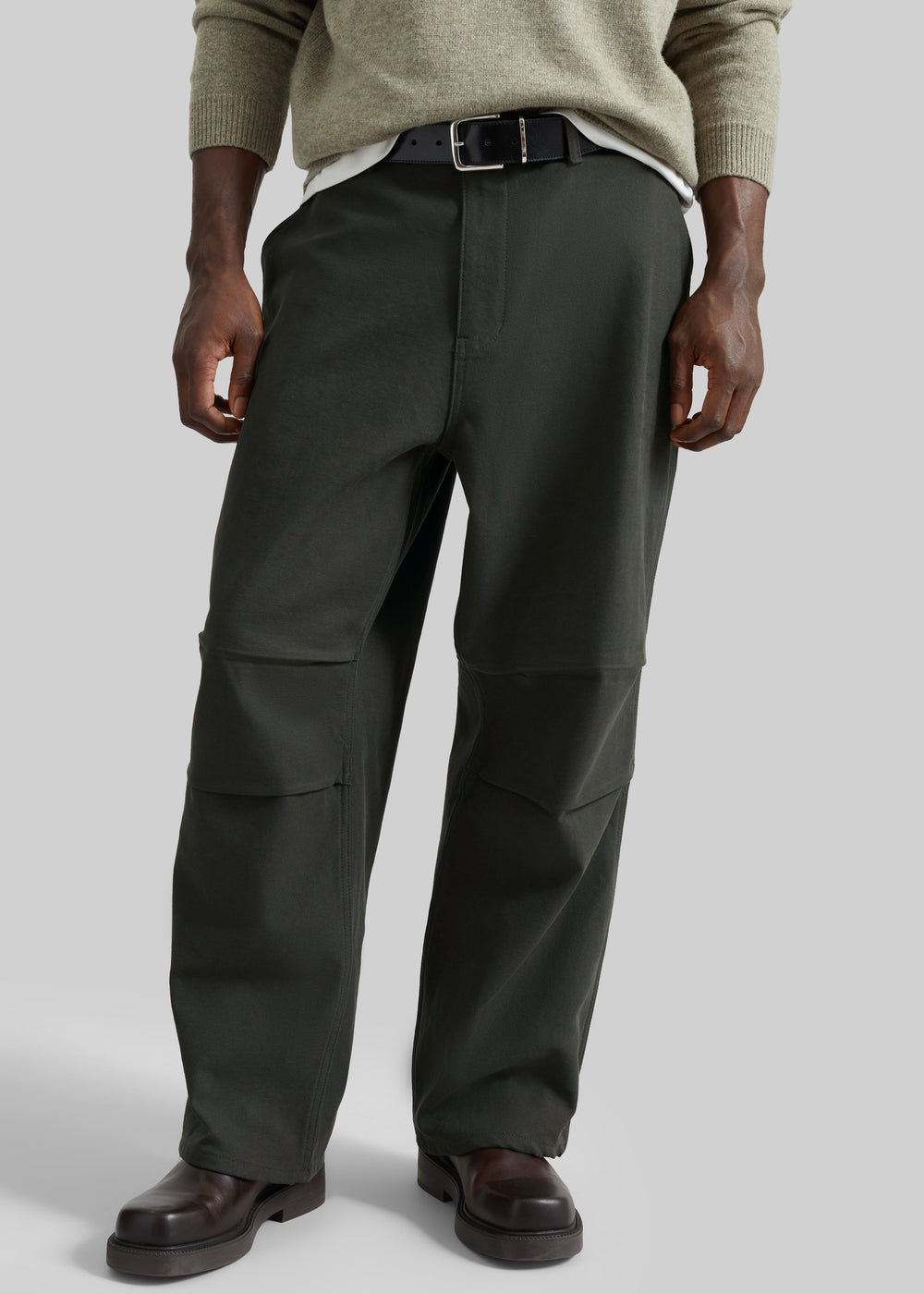 Kenton Cotton Pants - Charcoal - 1