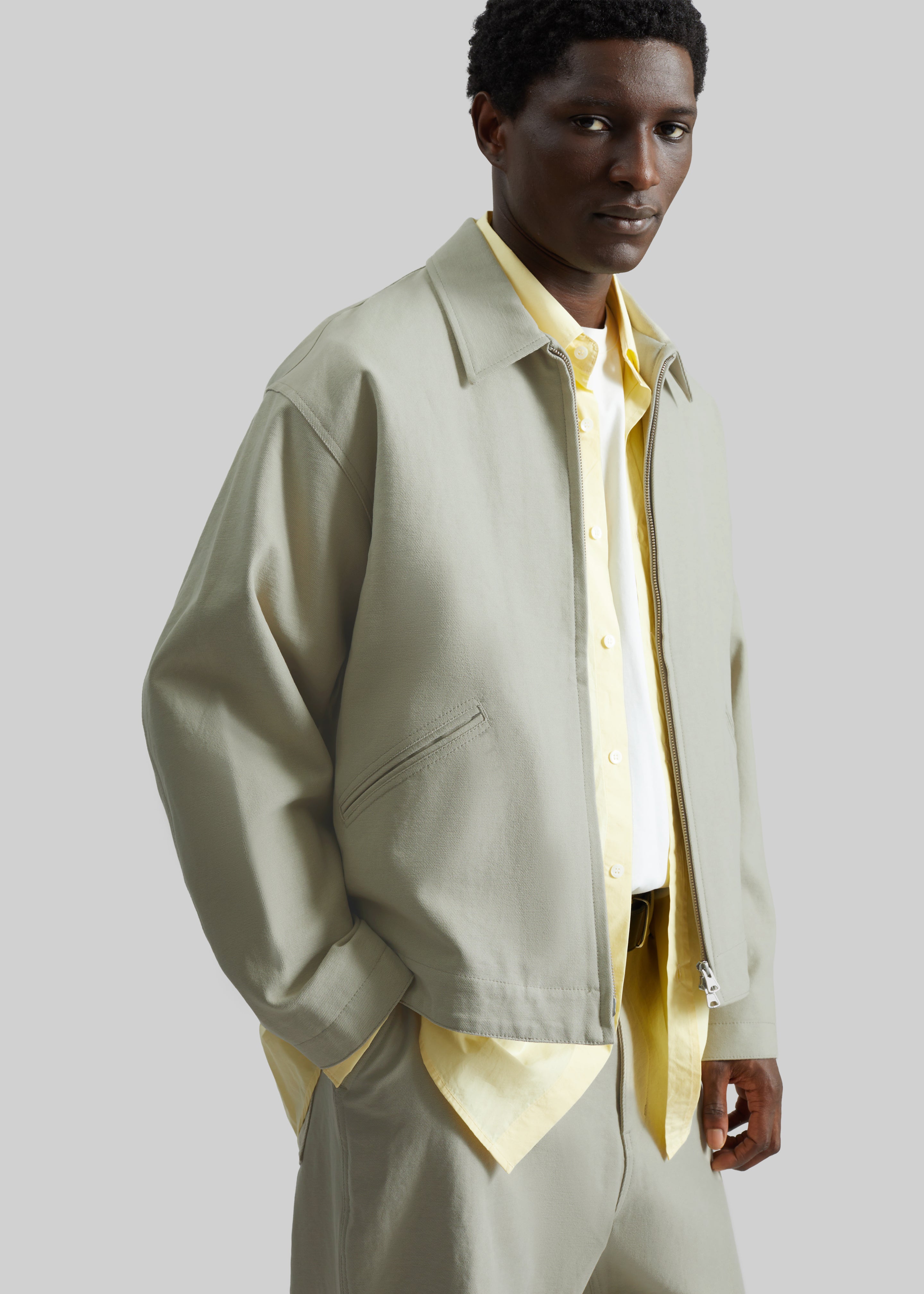 Kenton Cotton Zip Jacket - Beige - 10