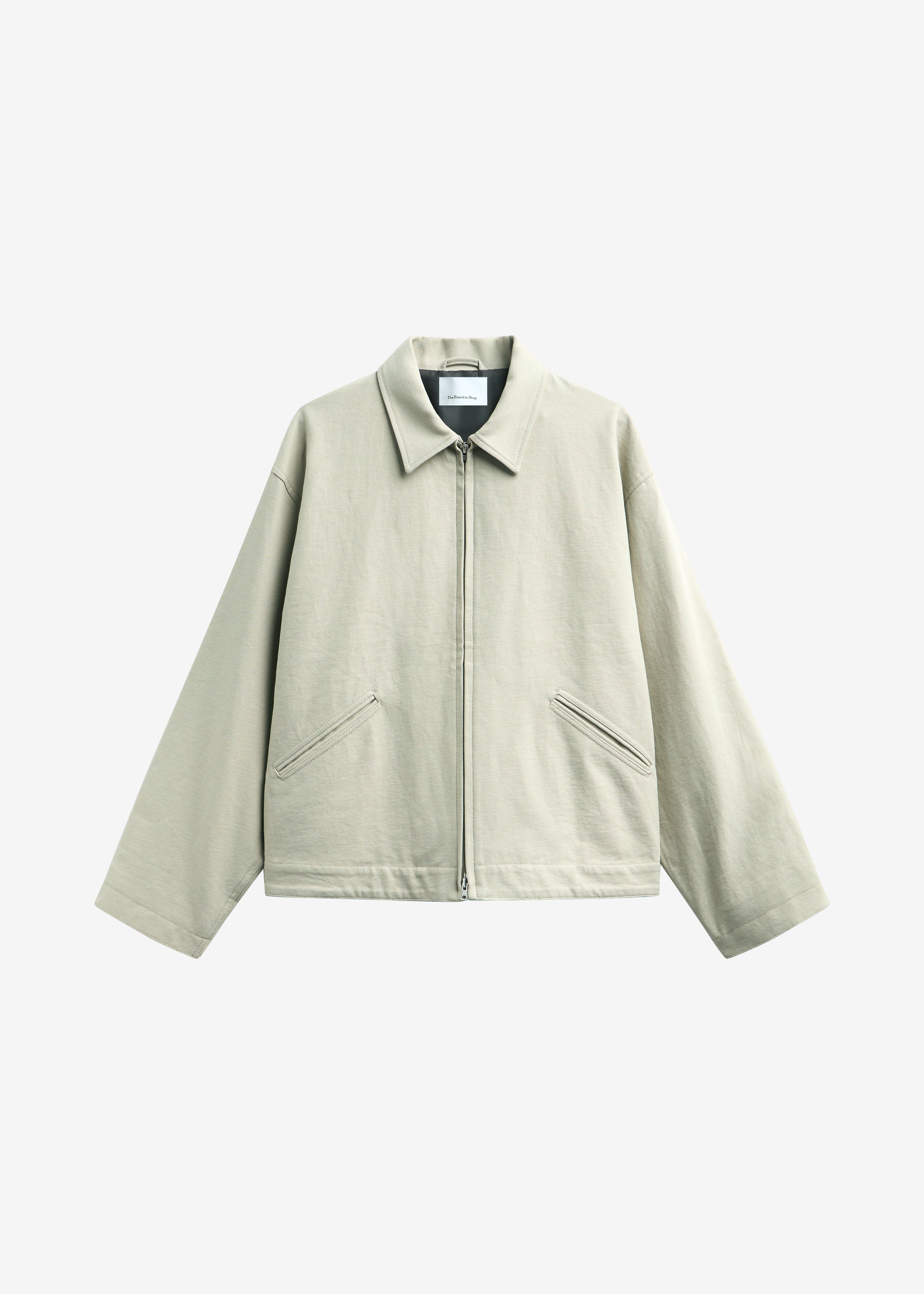 Kenton Cotton Zip Jacket - Beige - 13