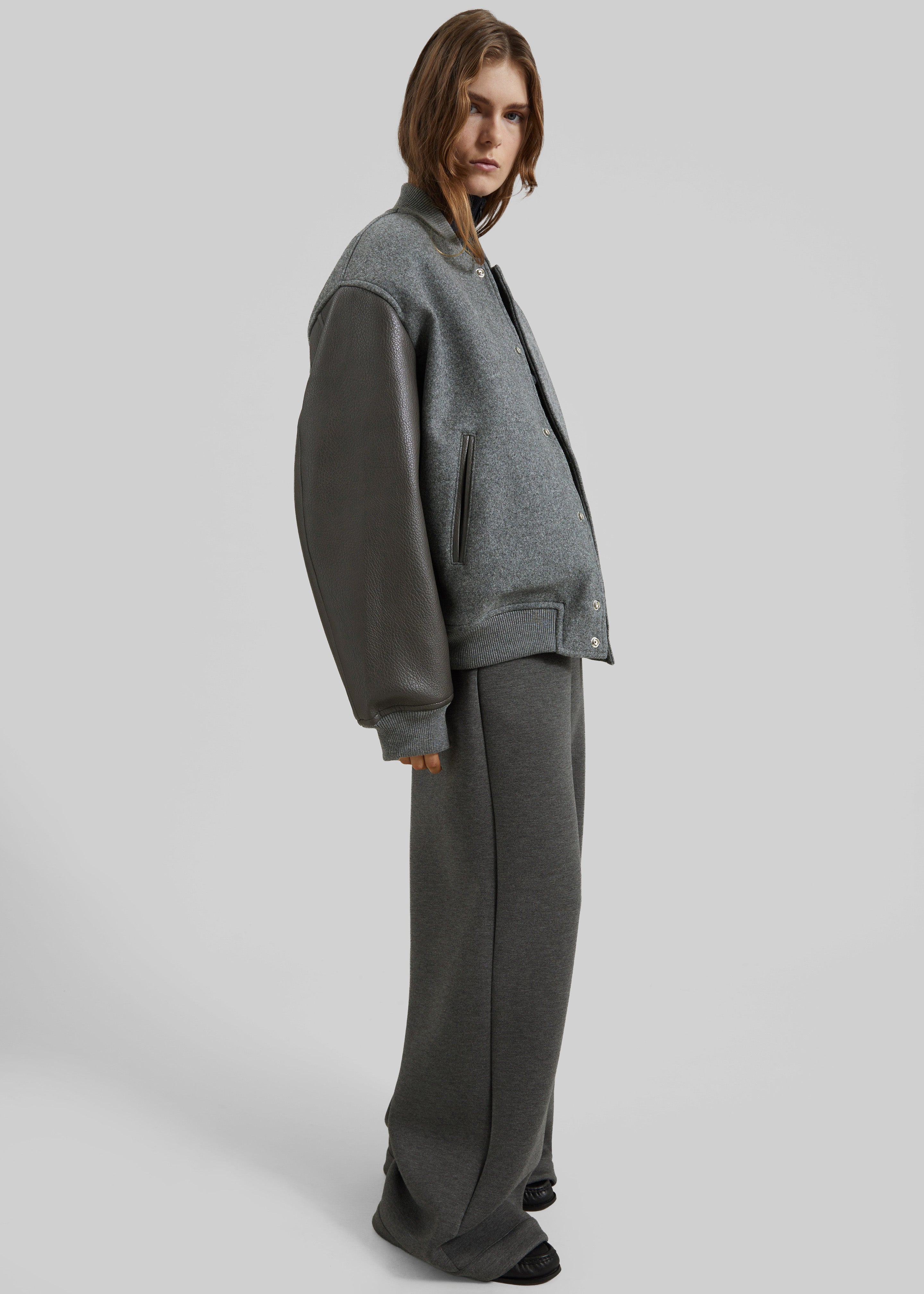 Kerava Oversized Bomber Jacket - Grey - 11