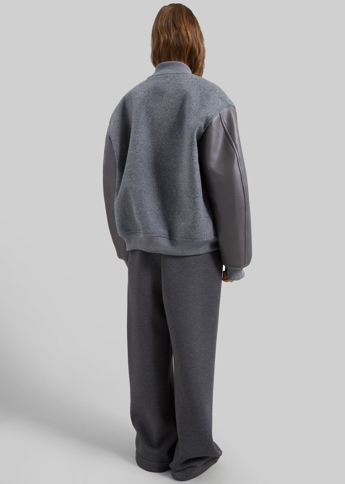 Kerava Oversized Bomber Jacket - Grey - 14