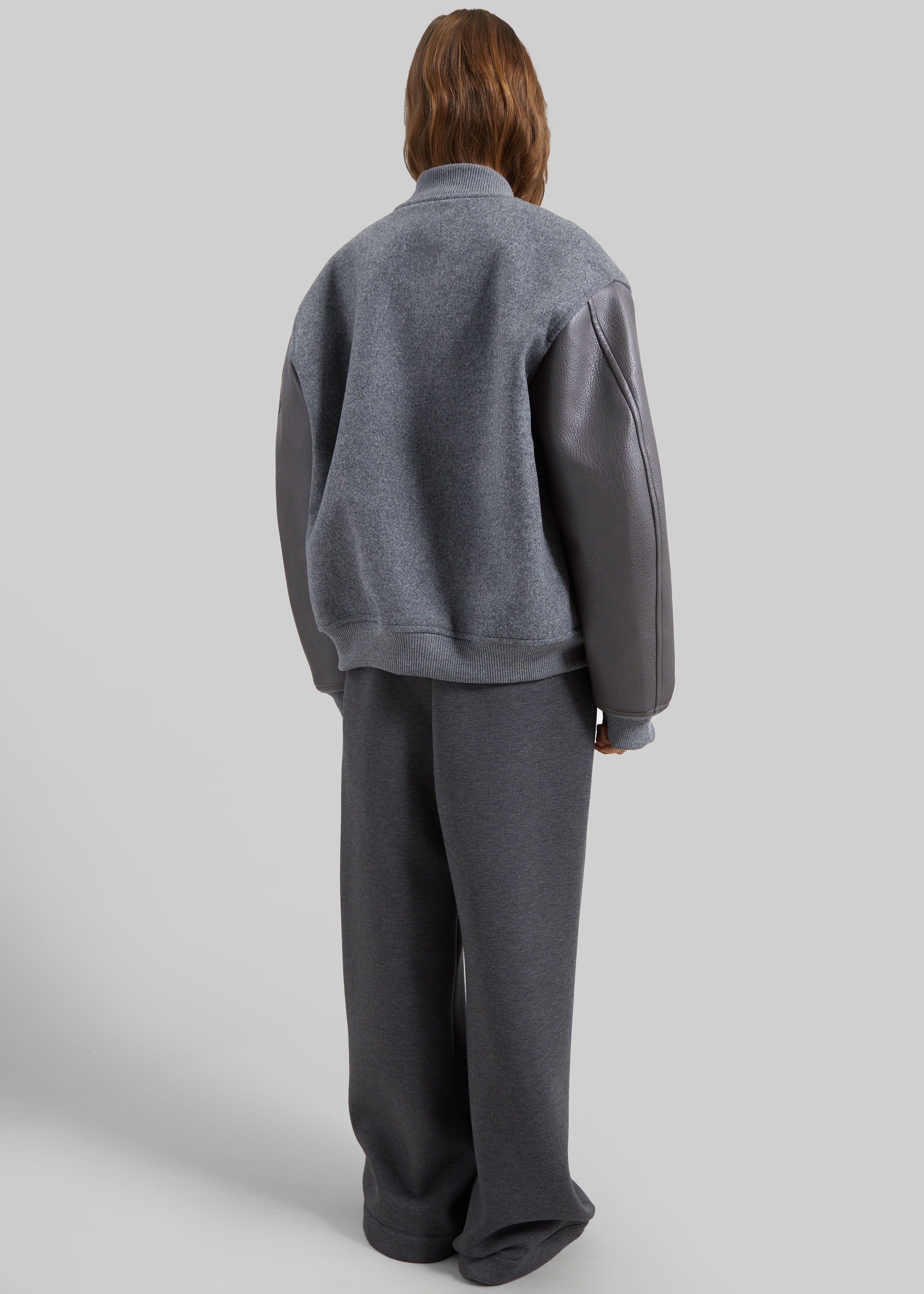 Kerava Oversized Bomber Jacket - Grey - 14