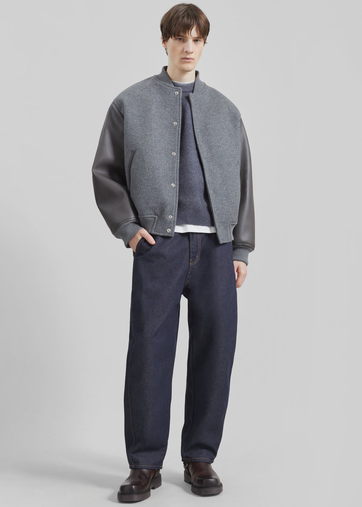 Kerava Oversized Bomber Jacket - Grey - 15 - [gender-male]