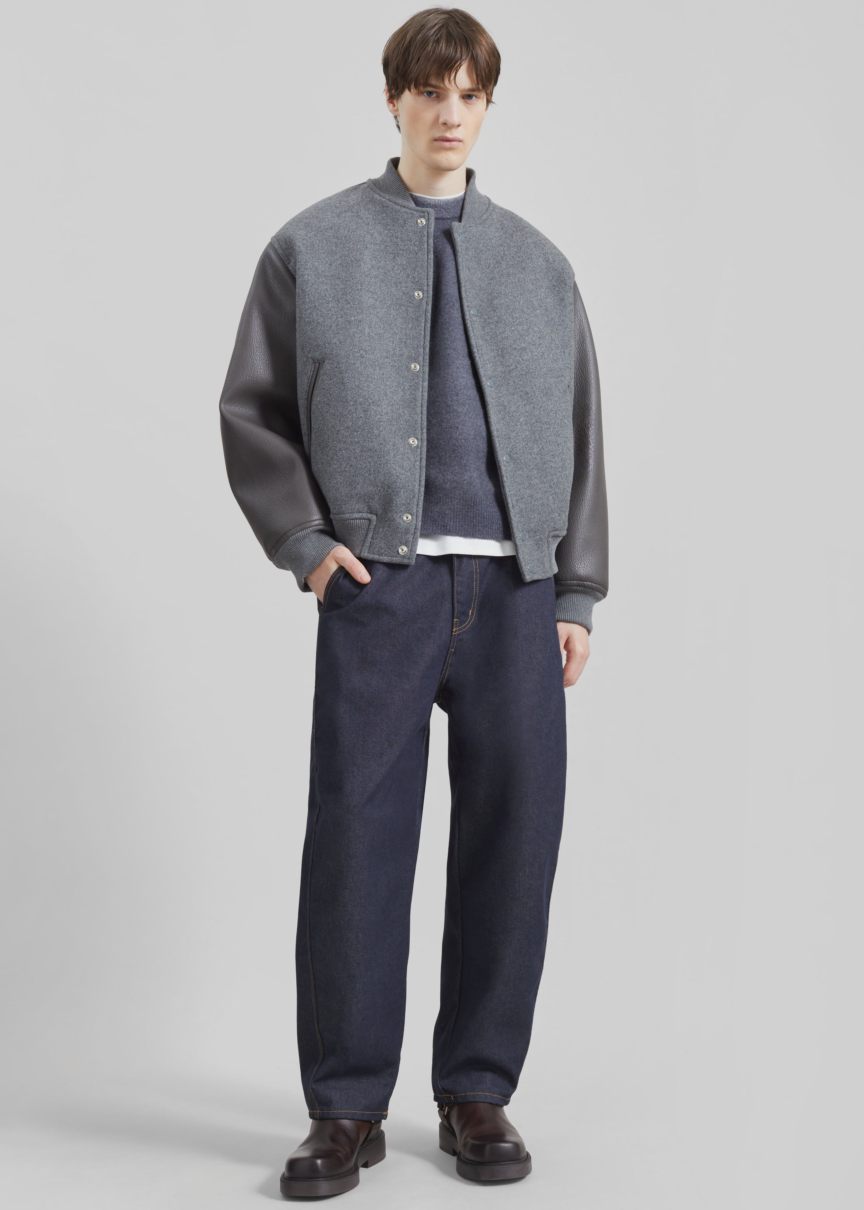 Kerava Oversized Bomber Jacket - Grey - 15 - [gender-male]